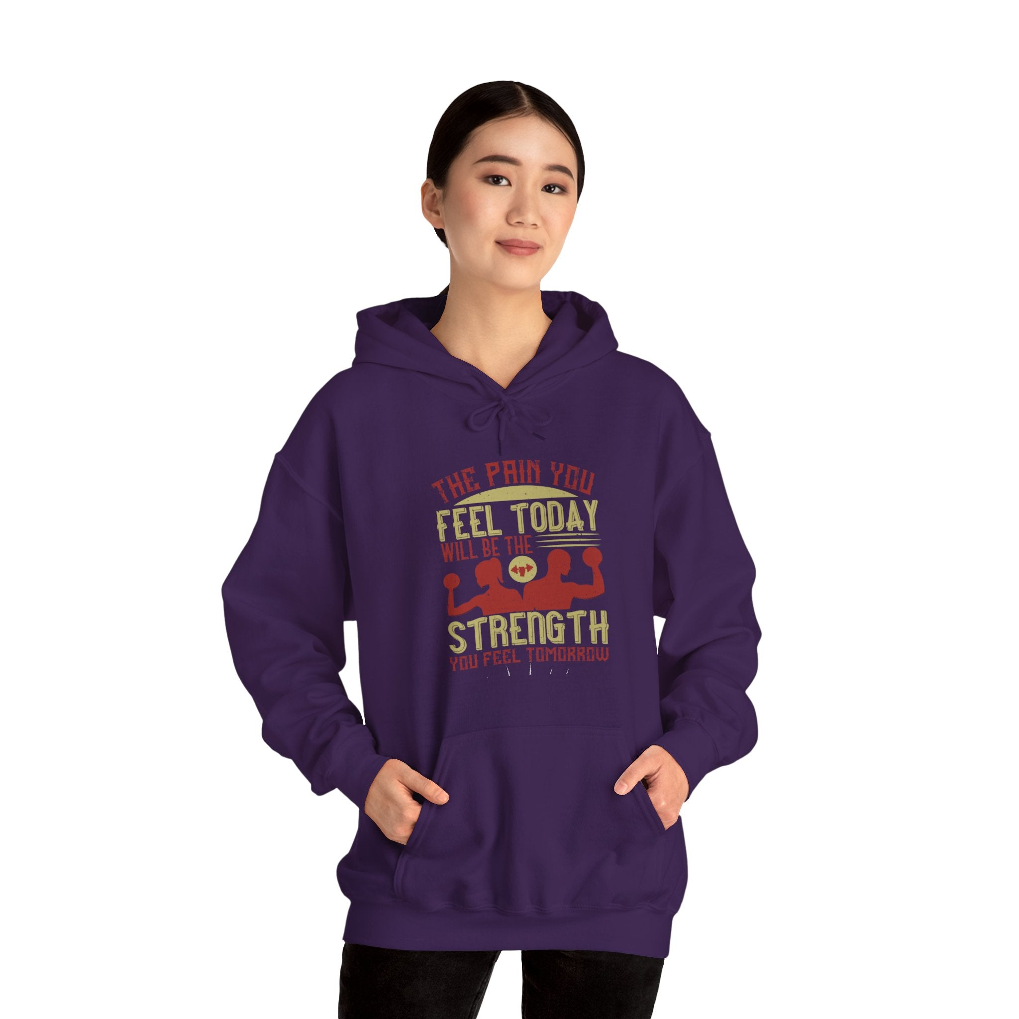 "The pain you feel today, will be the strength you feel tomorrow" Unisex Heavy Blend™ Hooded Sweatshirt