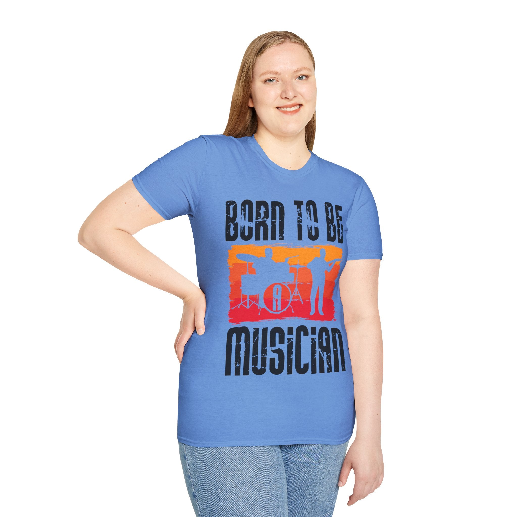 "Born To Be Musician"  Unisex Soft style T-Shirt