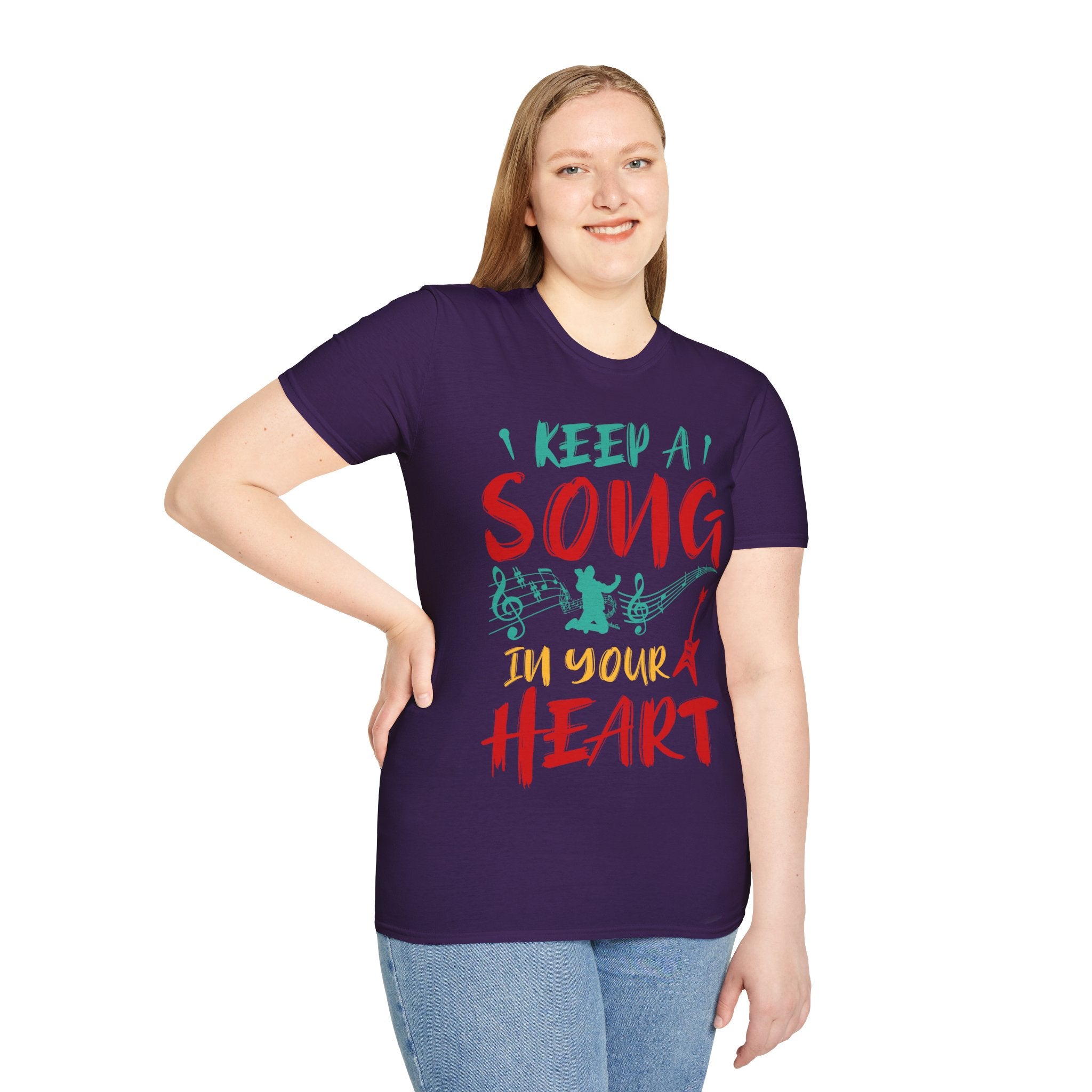 "Keep A Song In Your Heart" Unisex Soft style T-Shirt