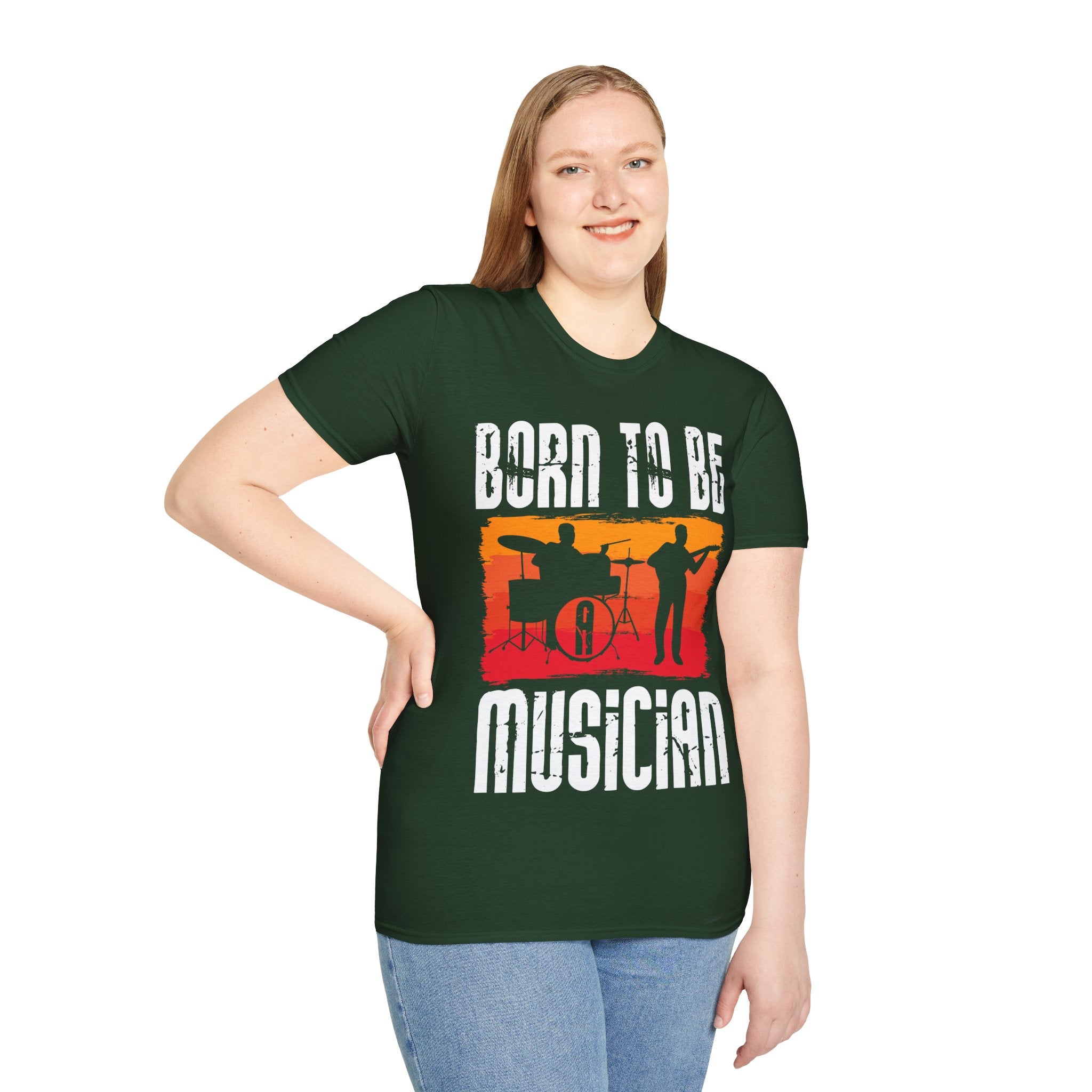 "Born To Be Musician" Unisex Soft style T-Shirt