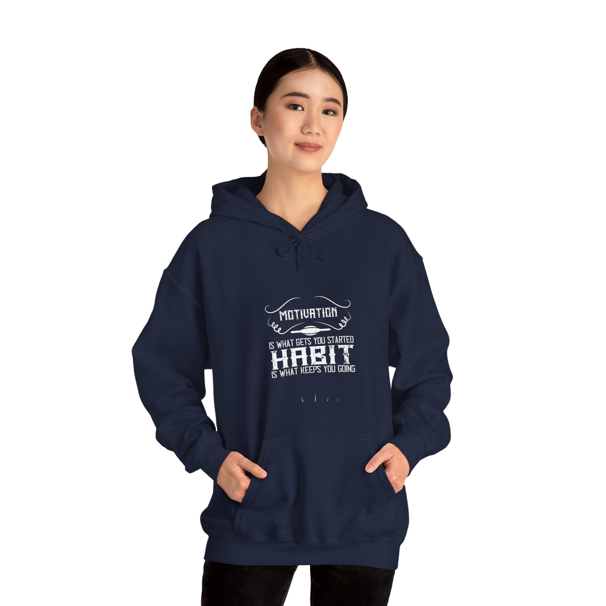 "Habit Is What Keeps You Going" Unisex Heavy Blend™ Hooded Sweatshirt