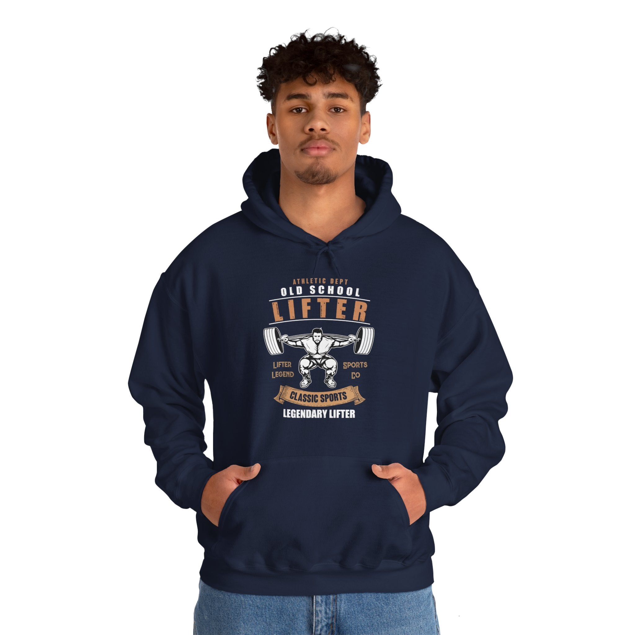 "Old School Lifter" Unisex Heavy Blend™ Hooded Sweatshirt