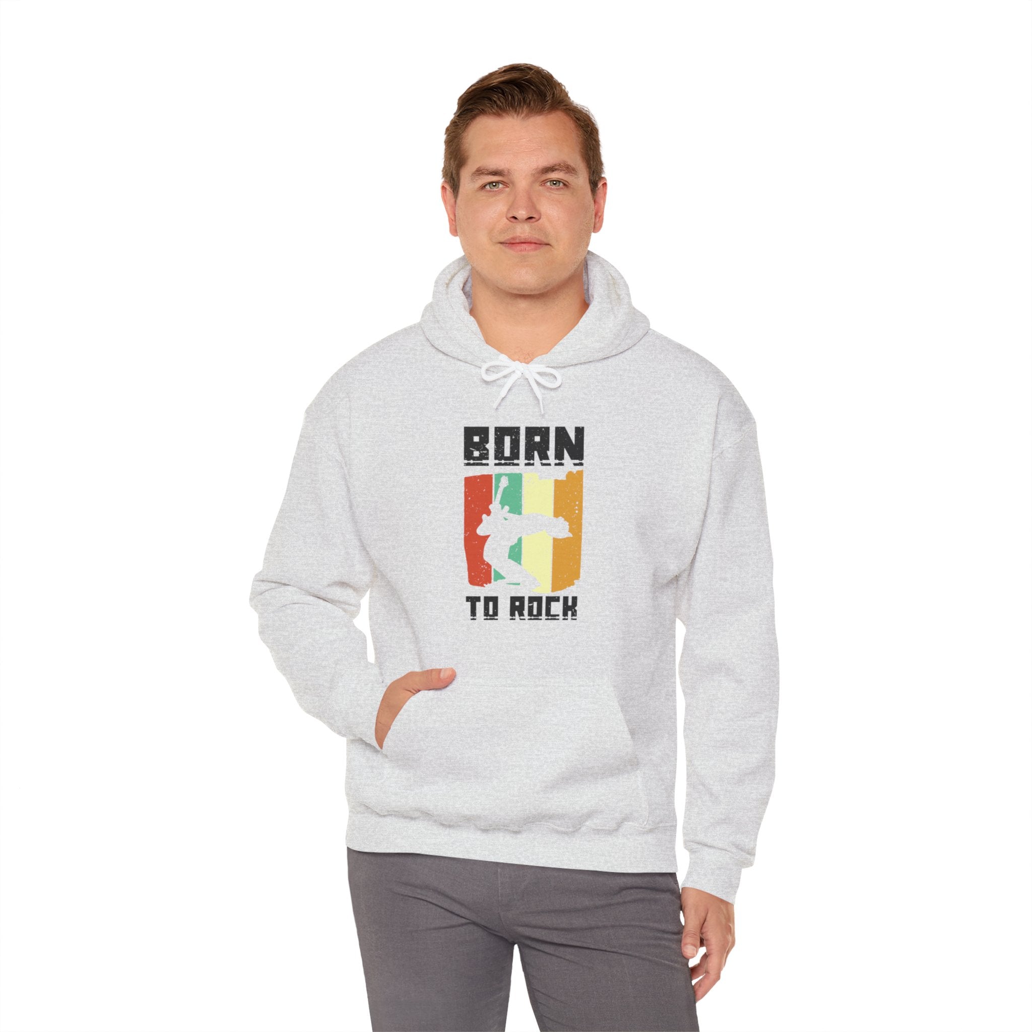 "Born To Rock"  Unisex Heavy Blend™ Hooded Sweatshirt