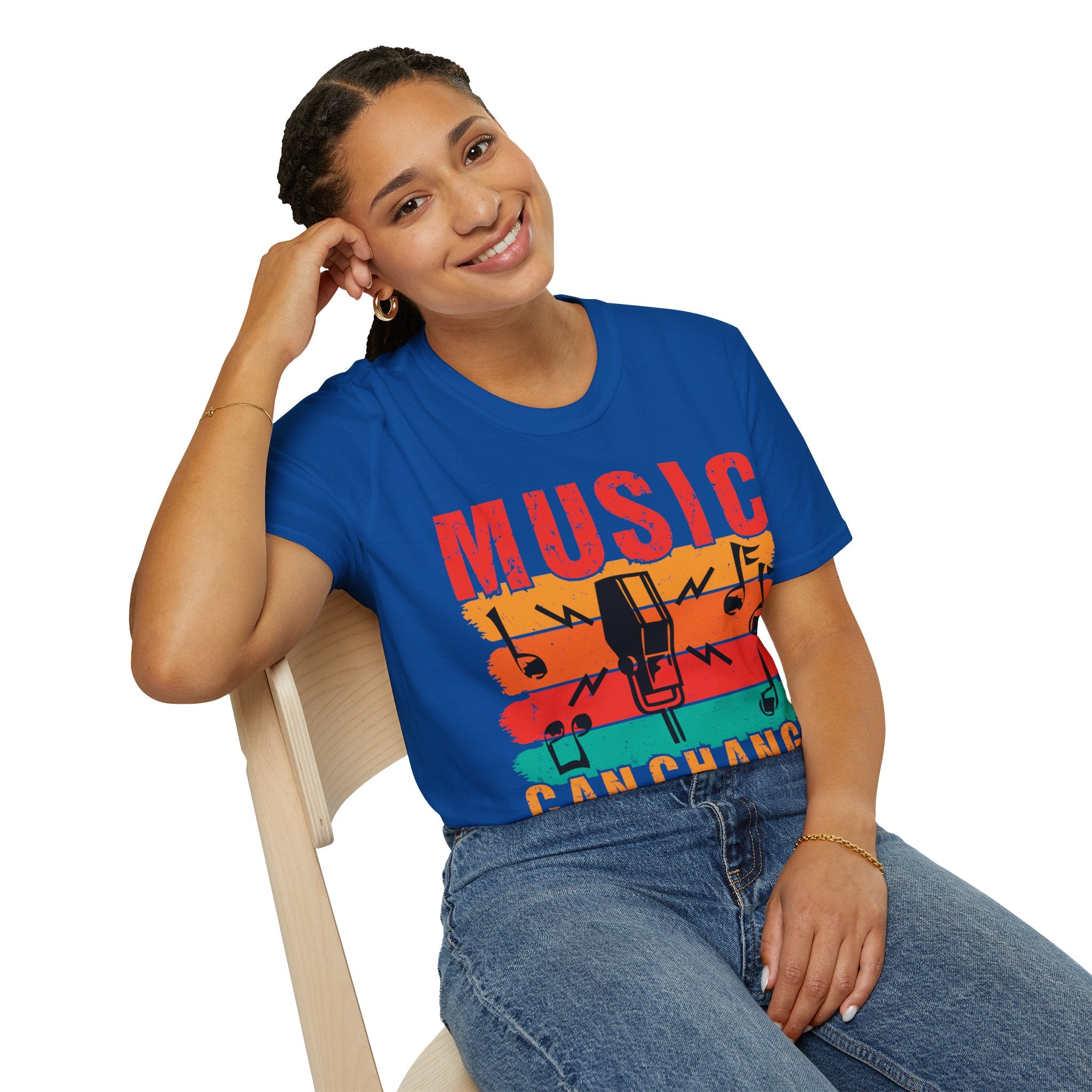 "Music Can Change The World"Unisex Soft style T-Shirt