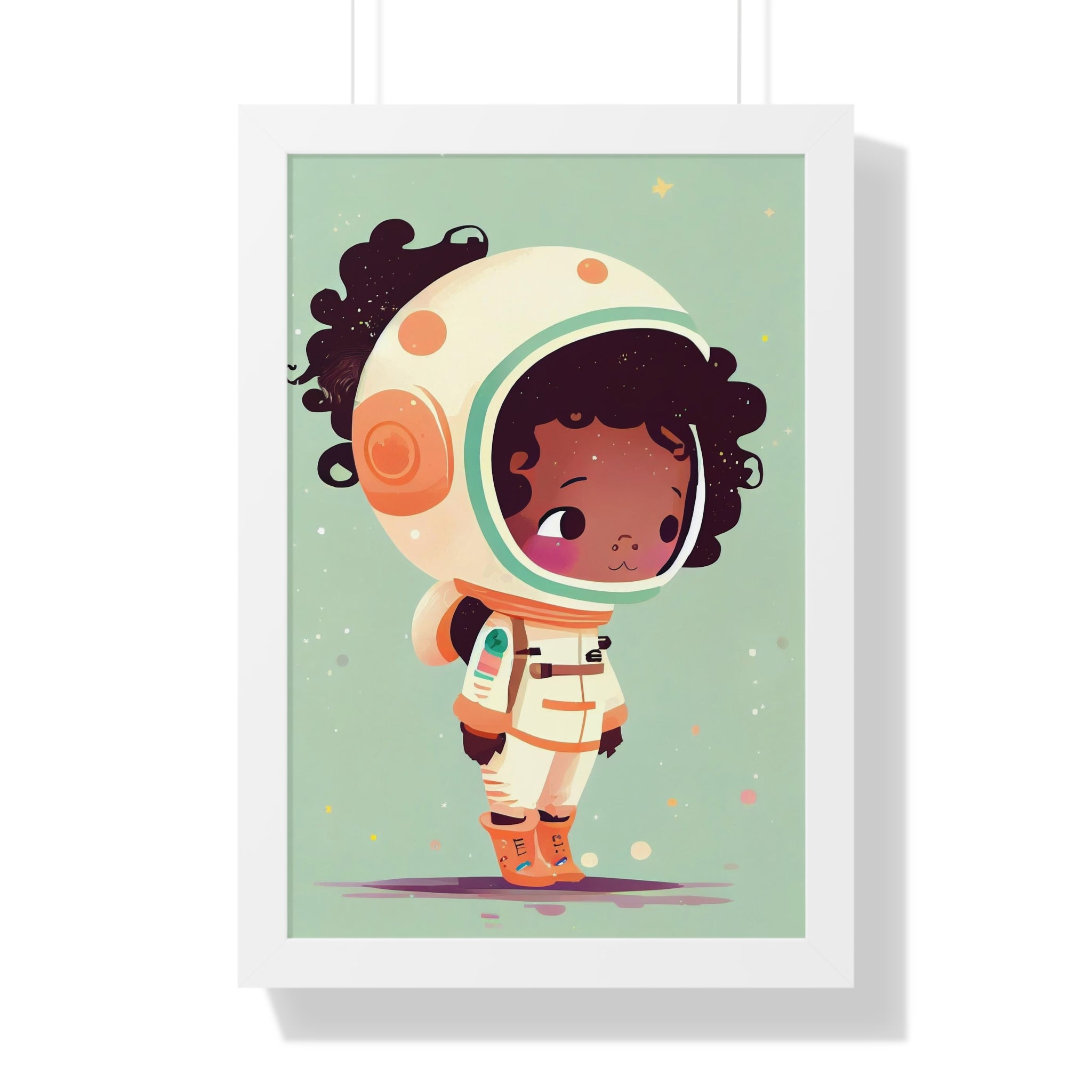 "BG ASTRONAUT" Framed Vertical Poster