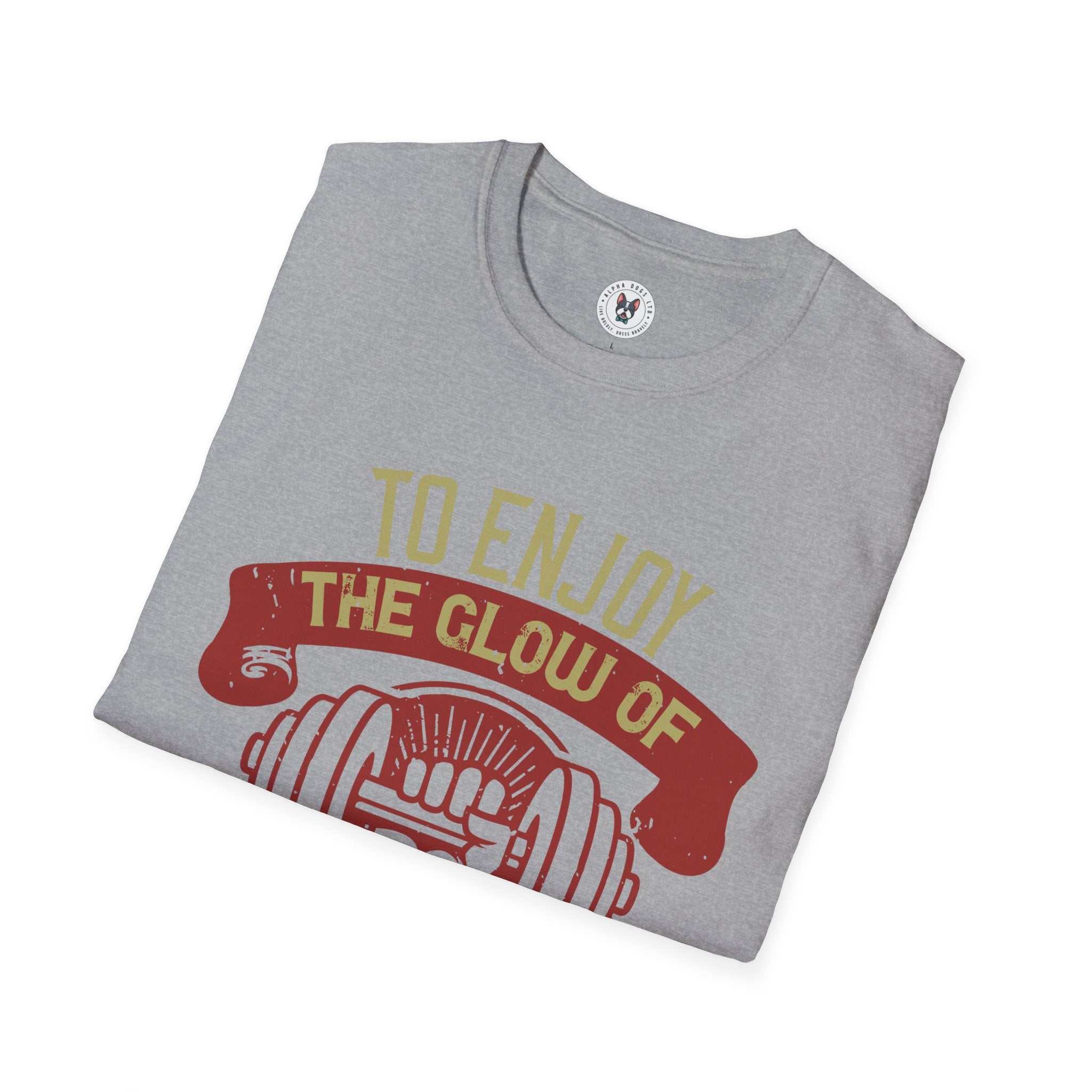 "To enjoy the glow of good health, you must exercise" Unisex Soft style T-Shirt