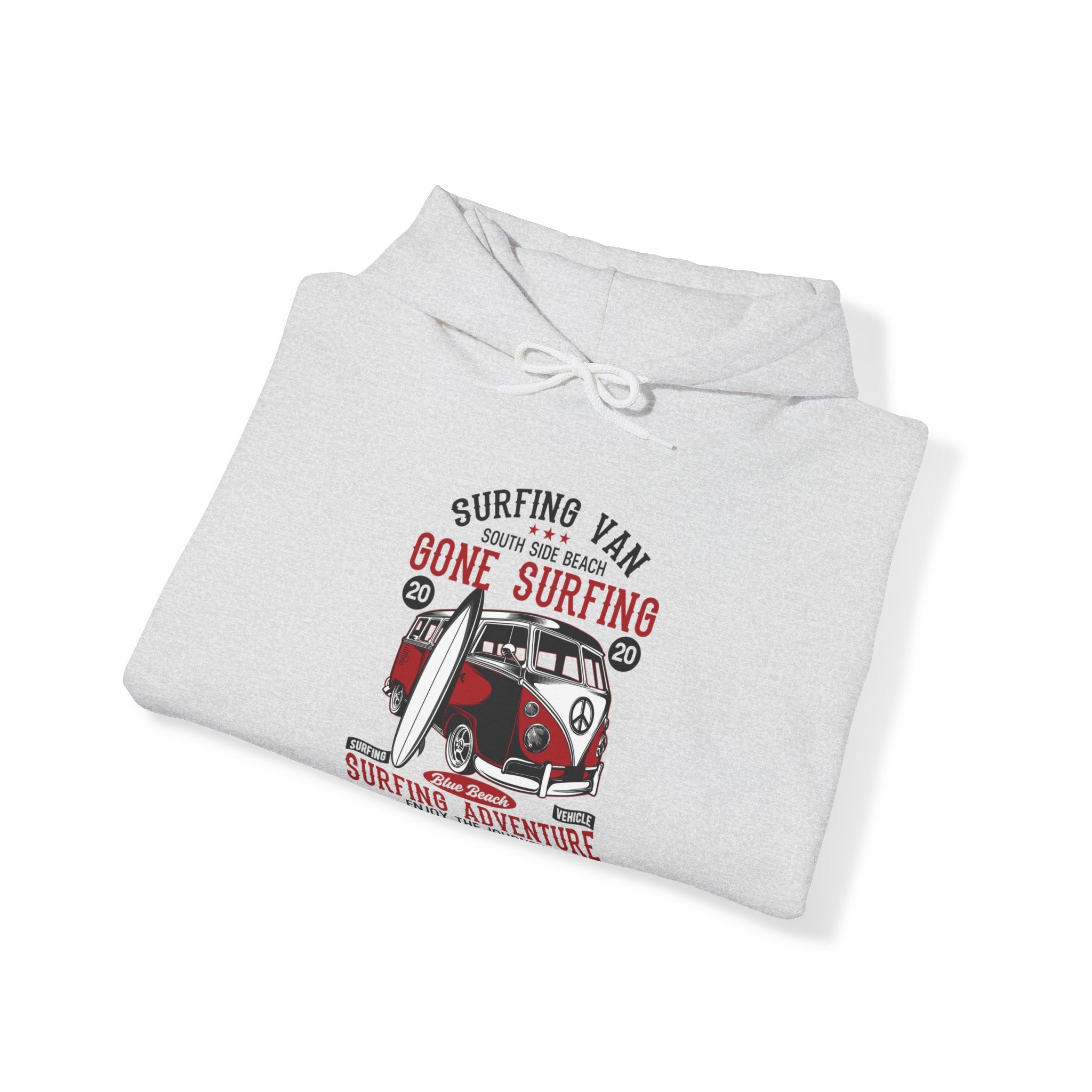 "SURFING VAN GONE SURFING SURFING ADVENTURE" Unisex Heavy Blend™ Hooded Sweatshirt