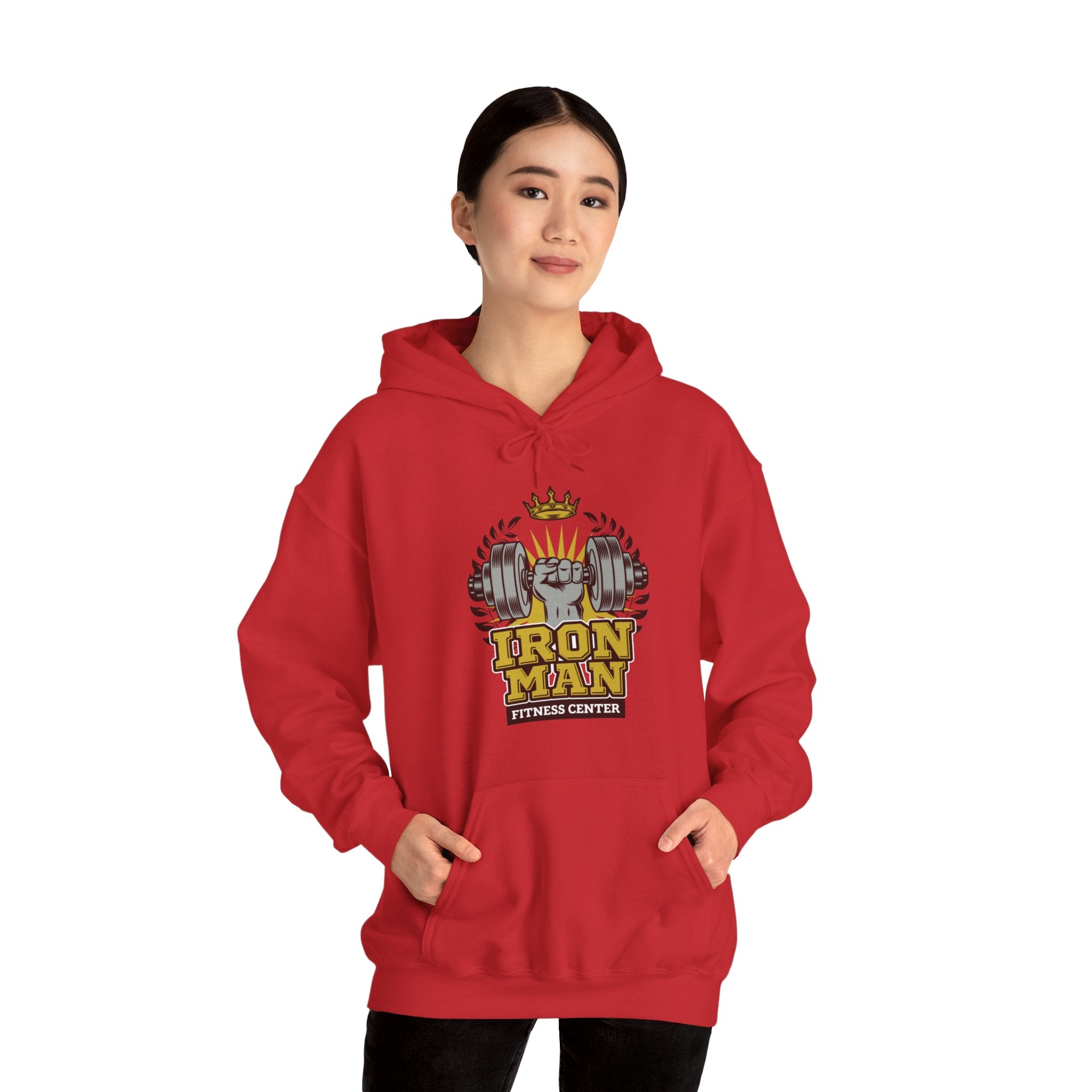 "IronMan Fitness Centre" Unisex Heavy Blend™ Hooded Sweatshirt