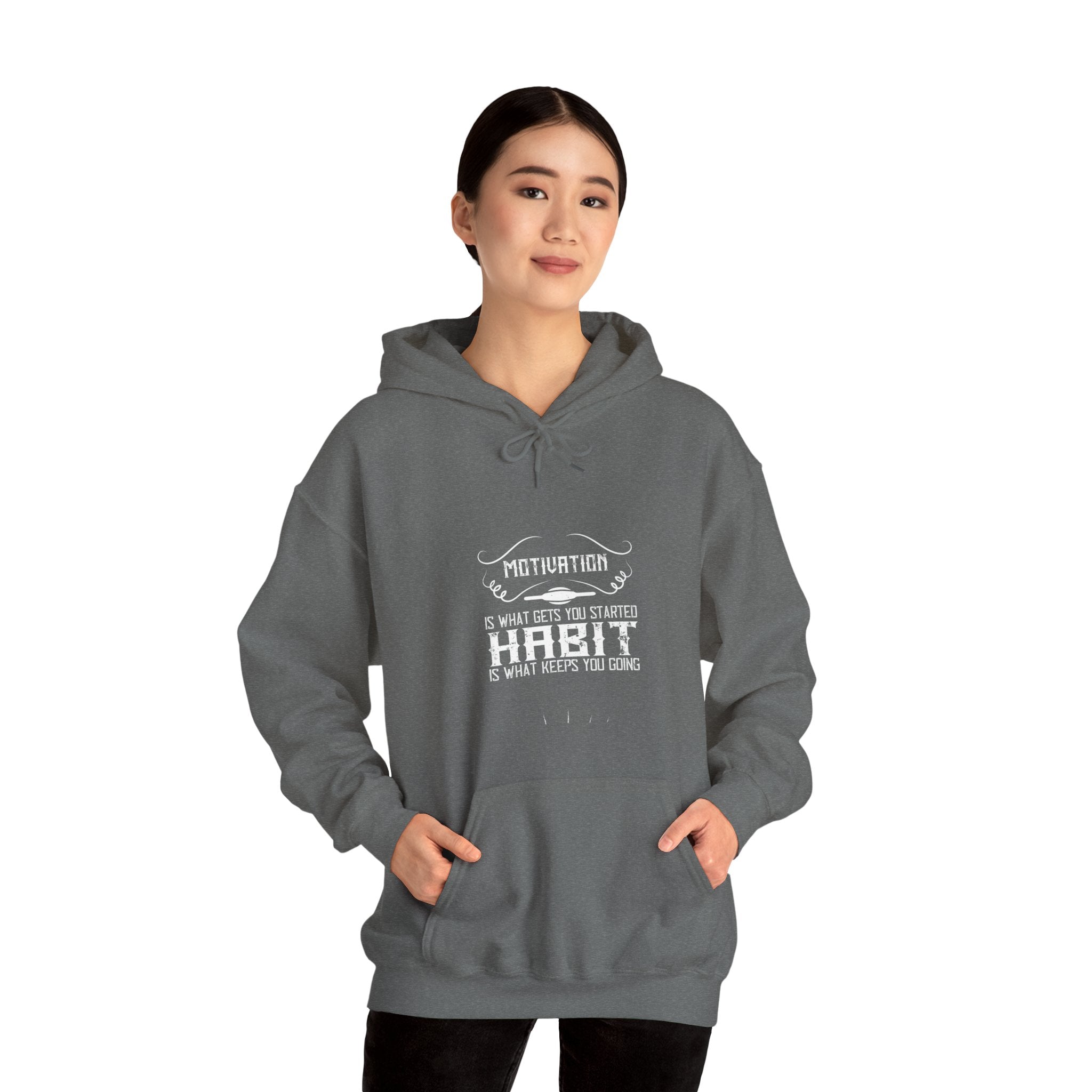 "Habit Is What Keeps You Going" Unisex Heavy Blend™ Hooded Sweatshirt