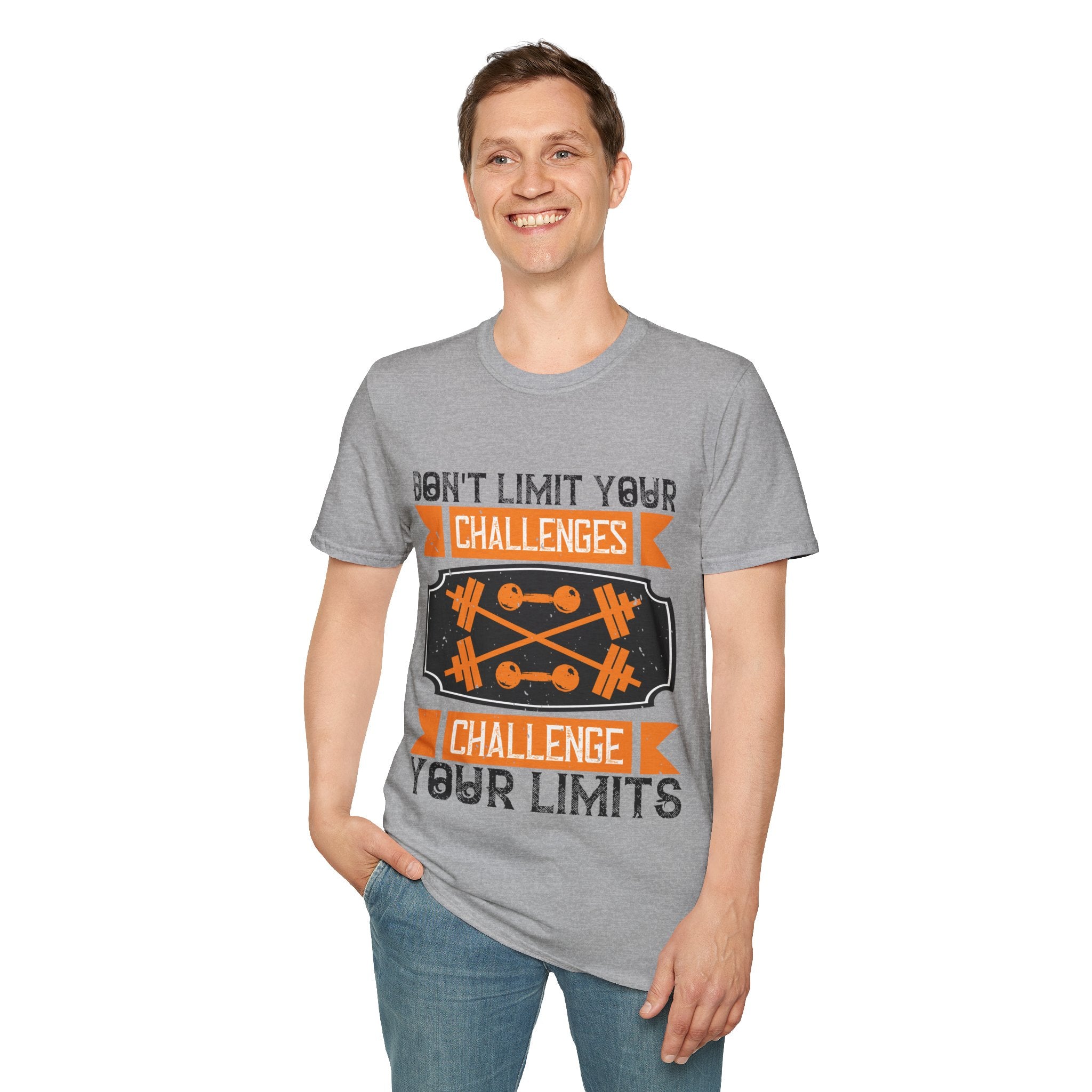 "Don't Limit Your Challenges,Challenge Your Limit" Unisex Soft style T-Shirt