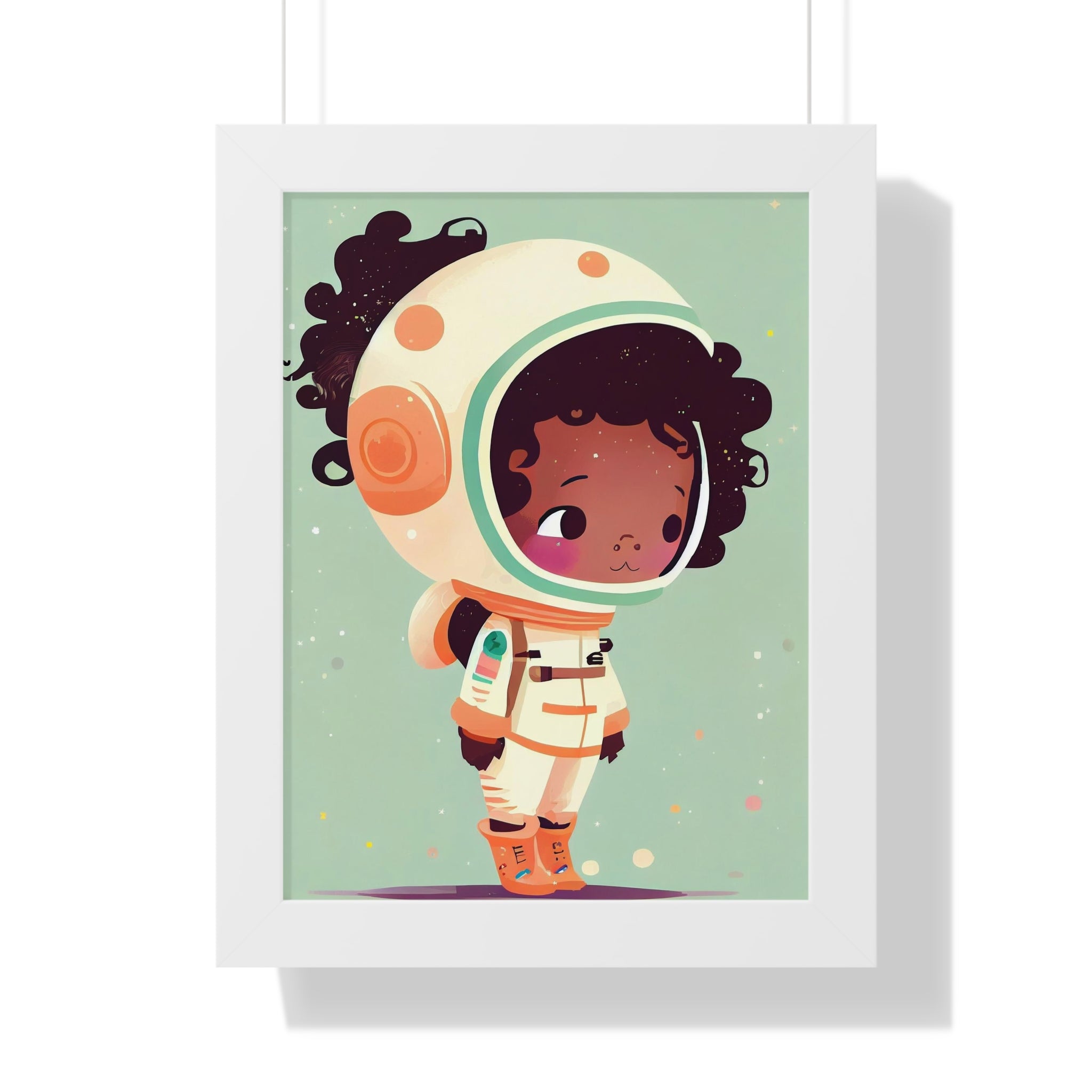 "BG ASTRONAUT" Framed Vertical Poster