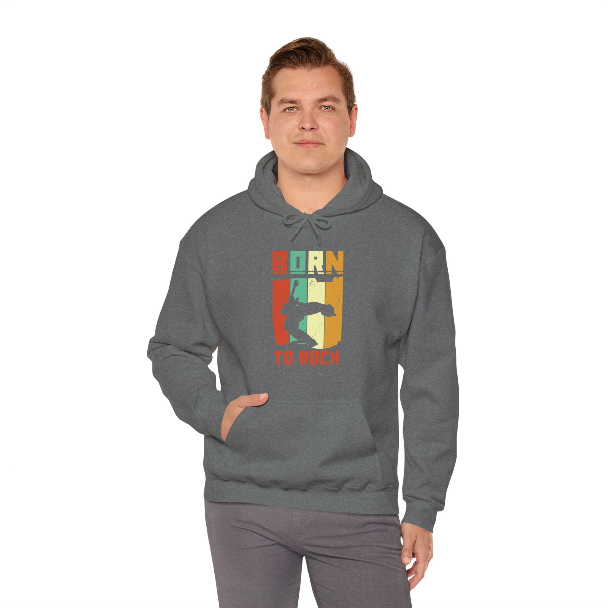 "Born To Rock"  Unisex Heavy Blend™ Hooded Sweatshirt