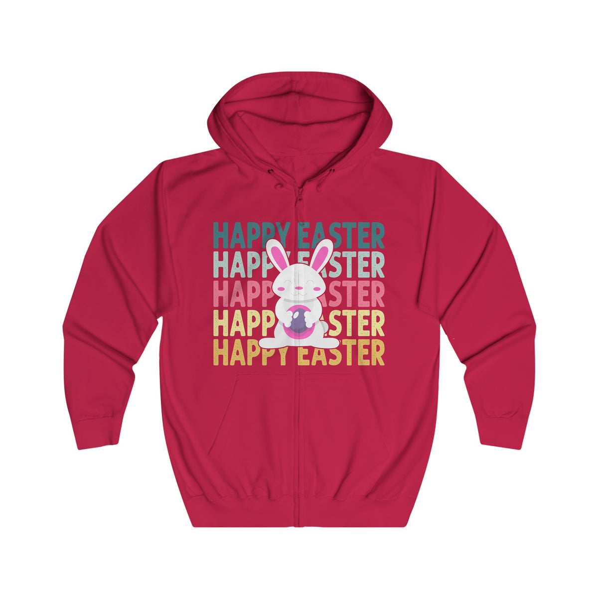 Happy Easter Unisex Full Zip Hoodie