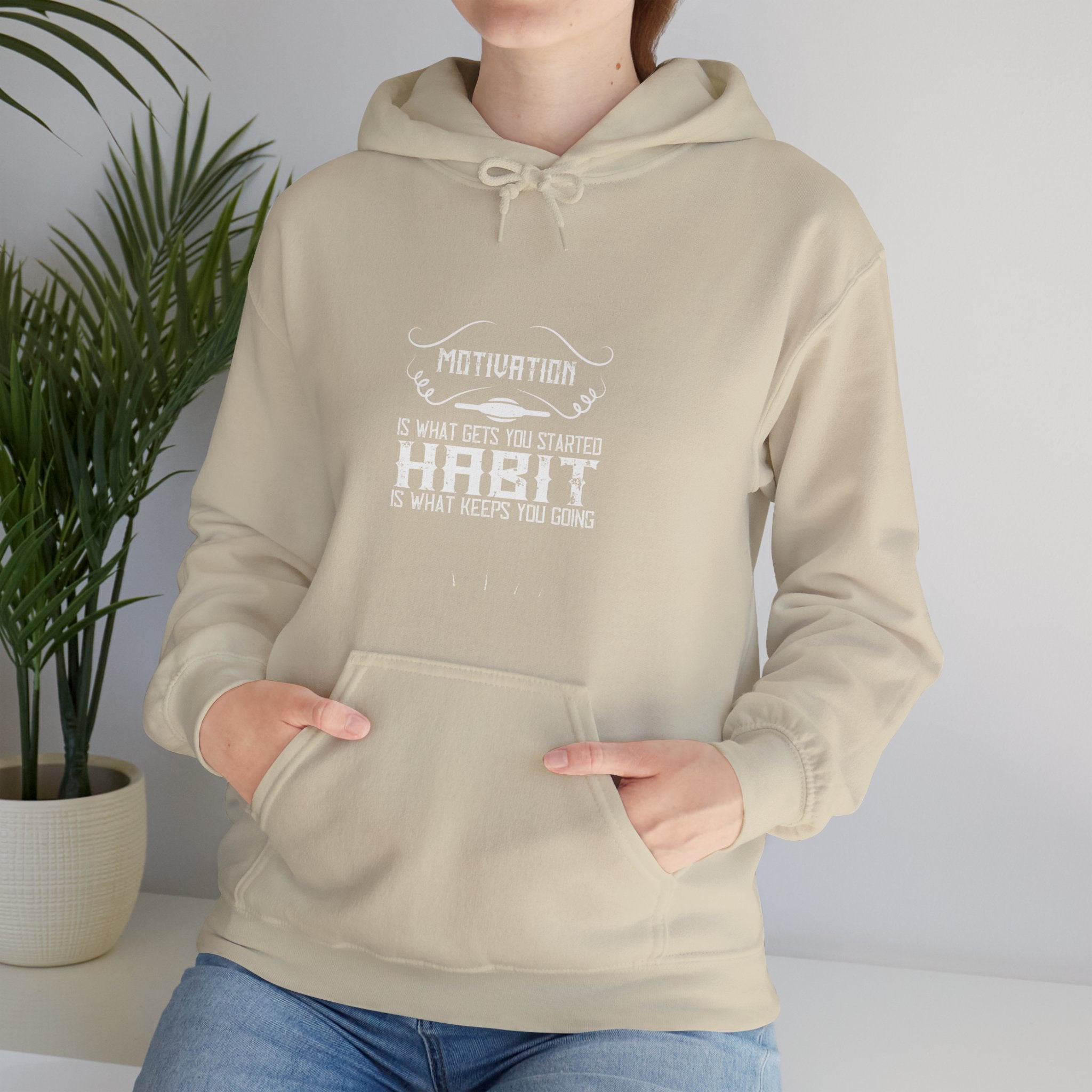 "Habit Is What Keeps You Going" Unisex Heavy Blend™ Hooded Sweatshirt