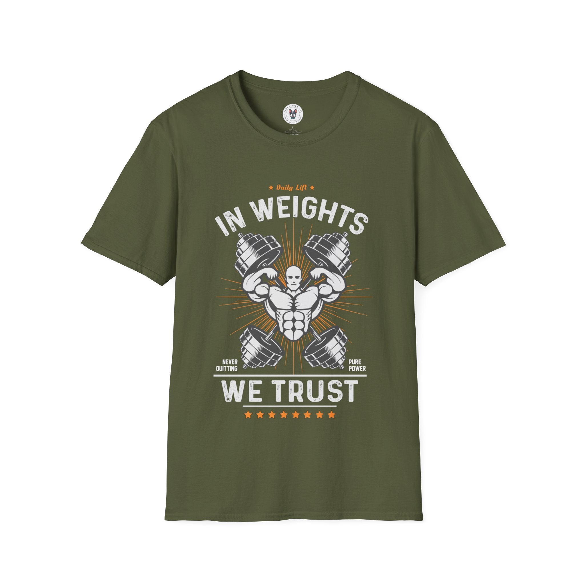 "In Weights We Trust" Unisex Soft Style T-Shirt