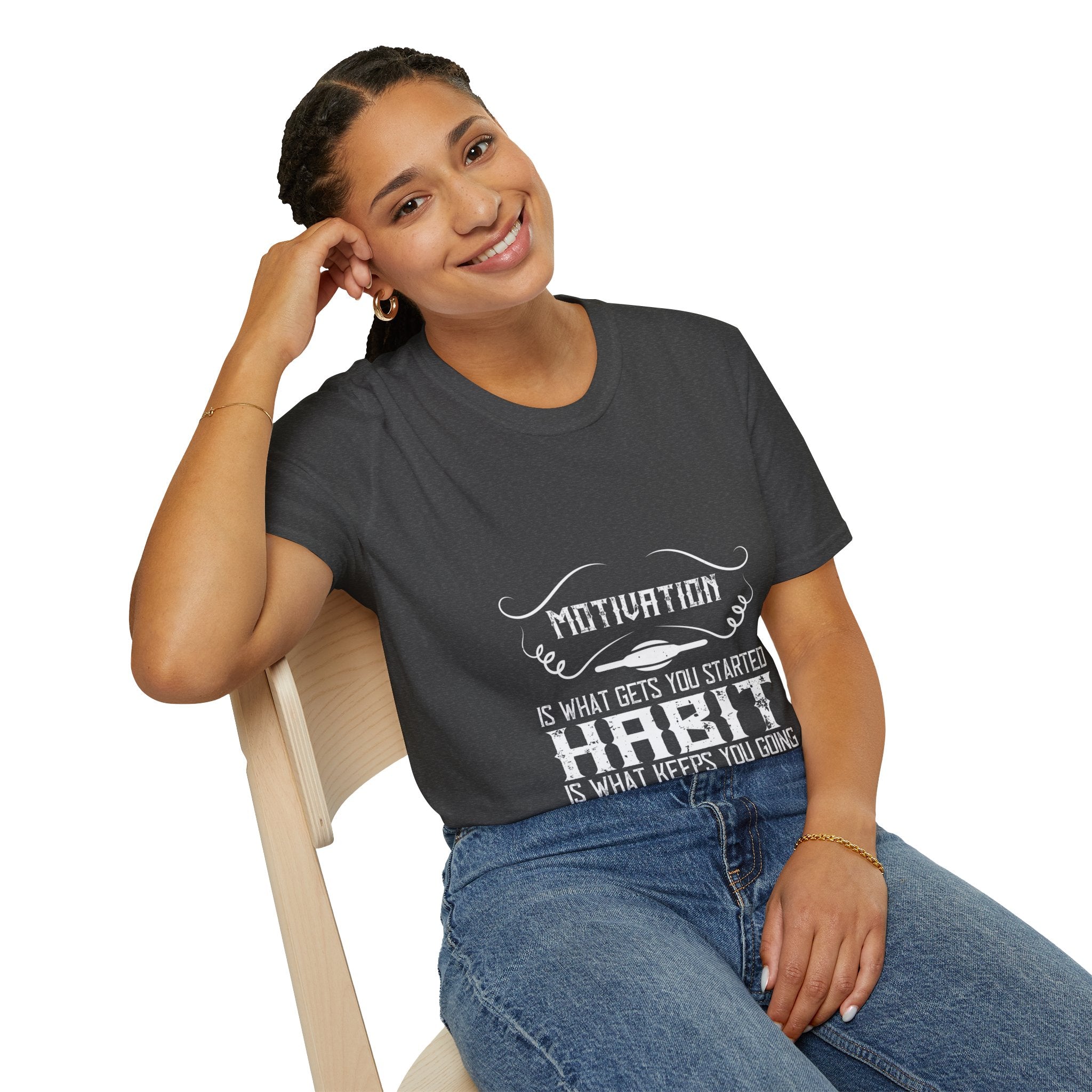 "Habit Is What Keeps You Going" Unisex Soft style T-Shirt