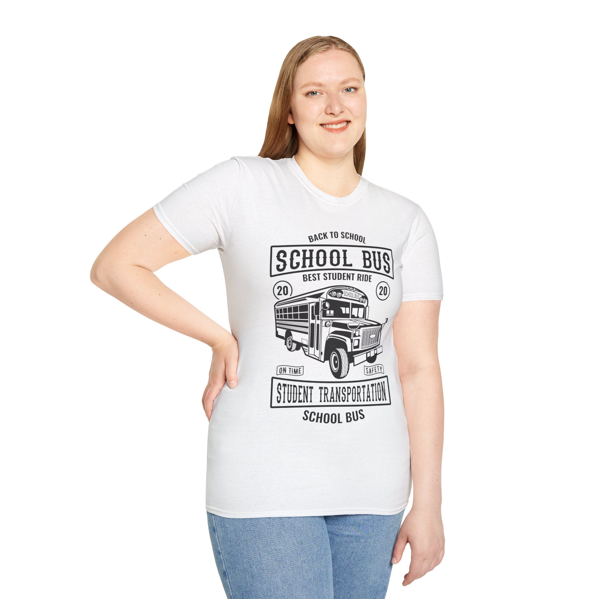 "SCHOOL BUS STUDENT TRANSPORTATION" Unisex Soft style T-Shirt