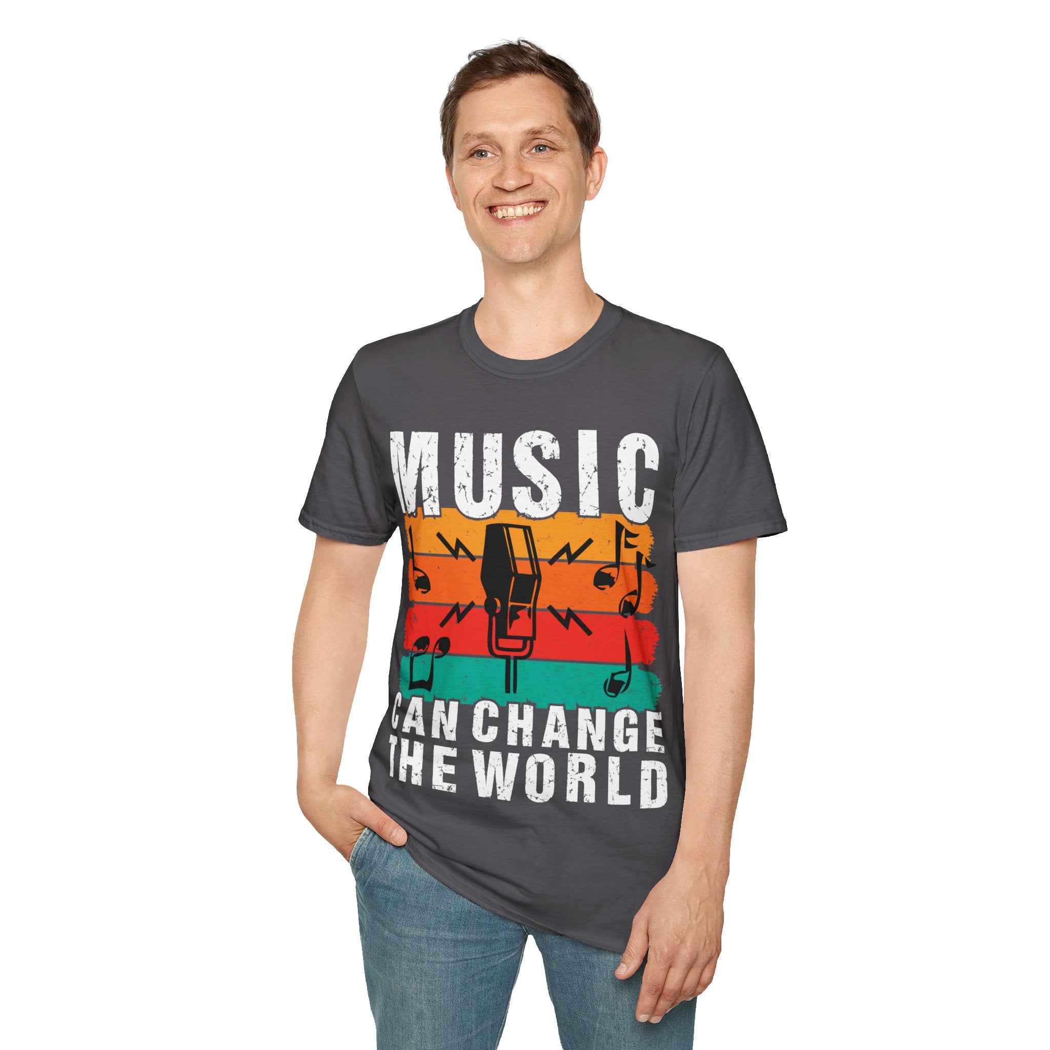 "Music Can Change The World" Unisex Soft style T-Shirt