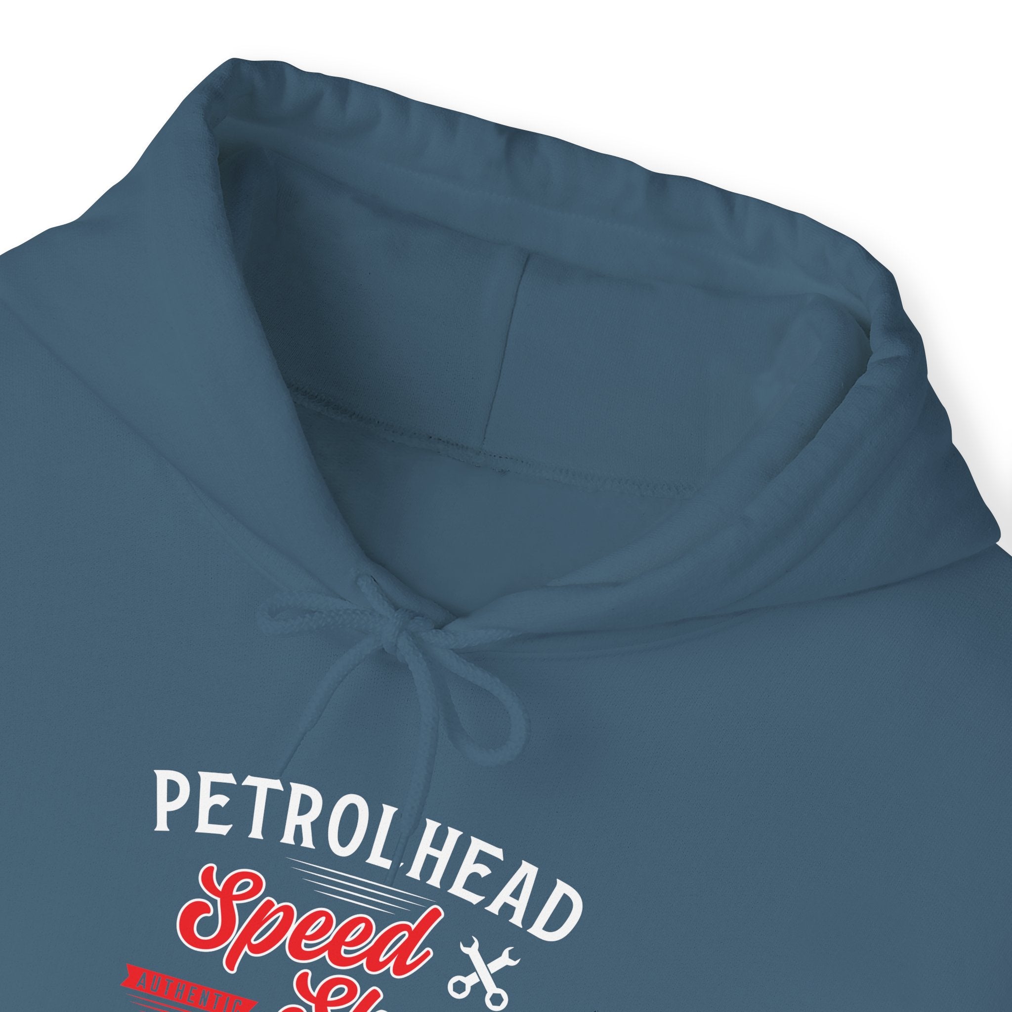 "PETROLHEAD SPEED SHOP LUBRICANTS" Unisex Heavy Blend™ Hooded Sweatshirt