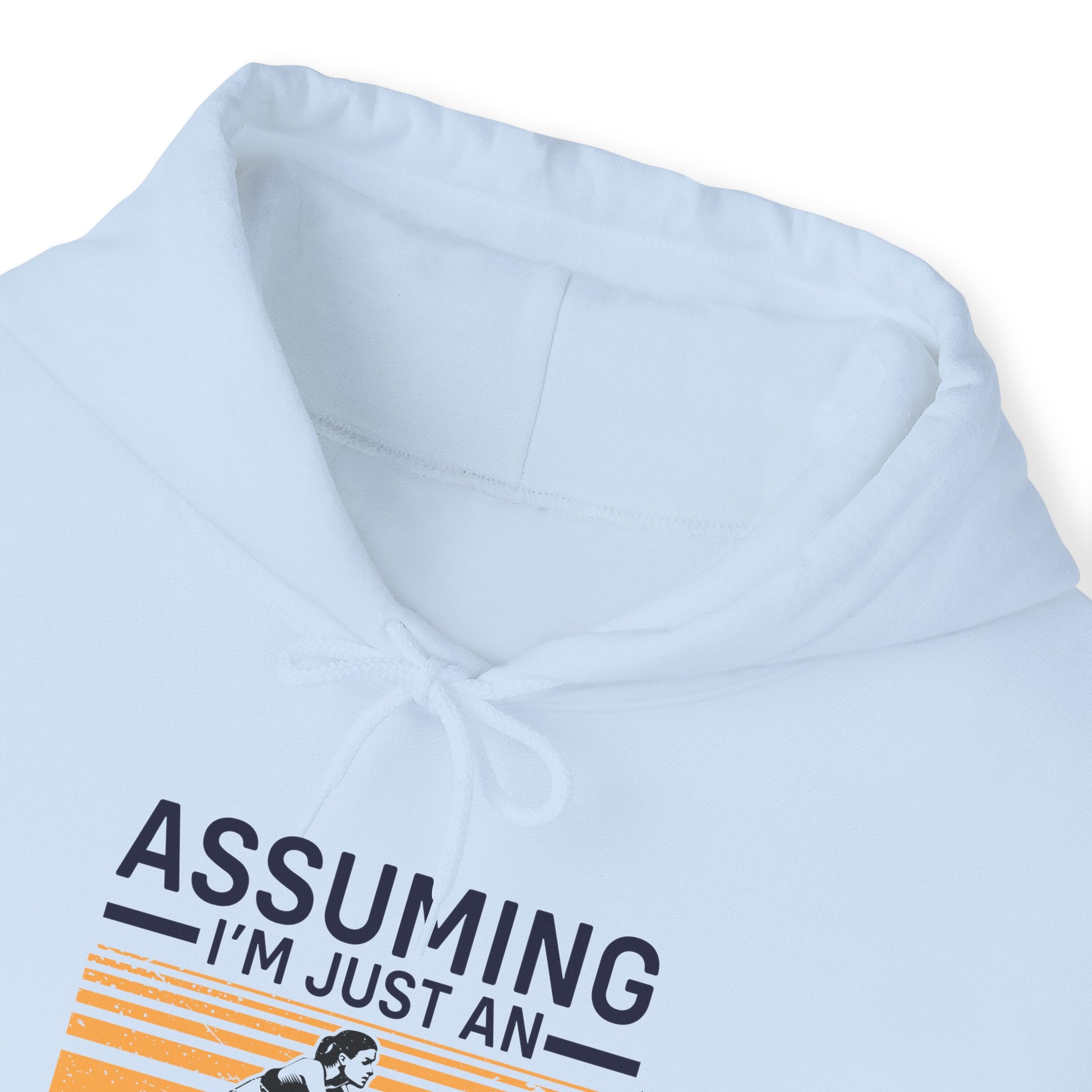 "Assuming I M Just An Old Lady Was Your First Mistake"  Unisex Heavy Blend™ Hooded Sweatshirt