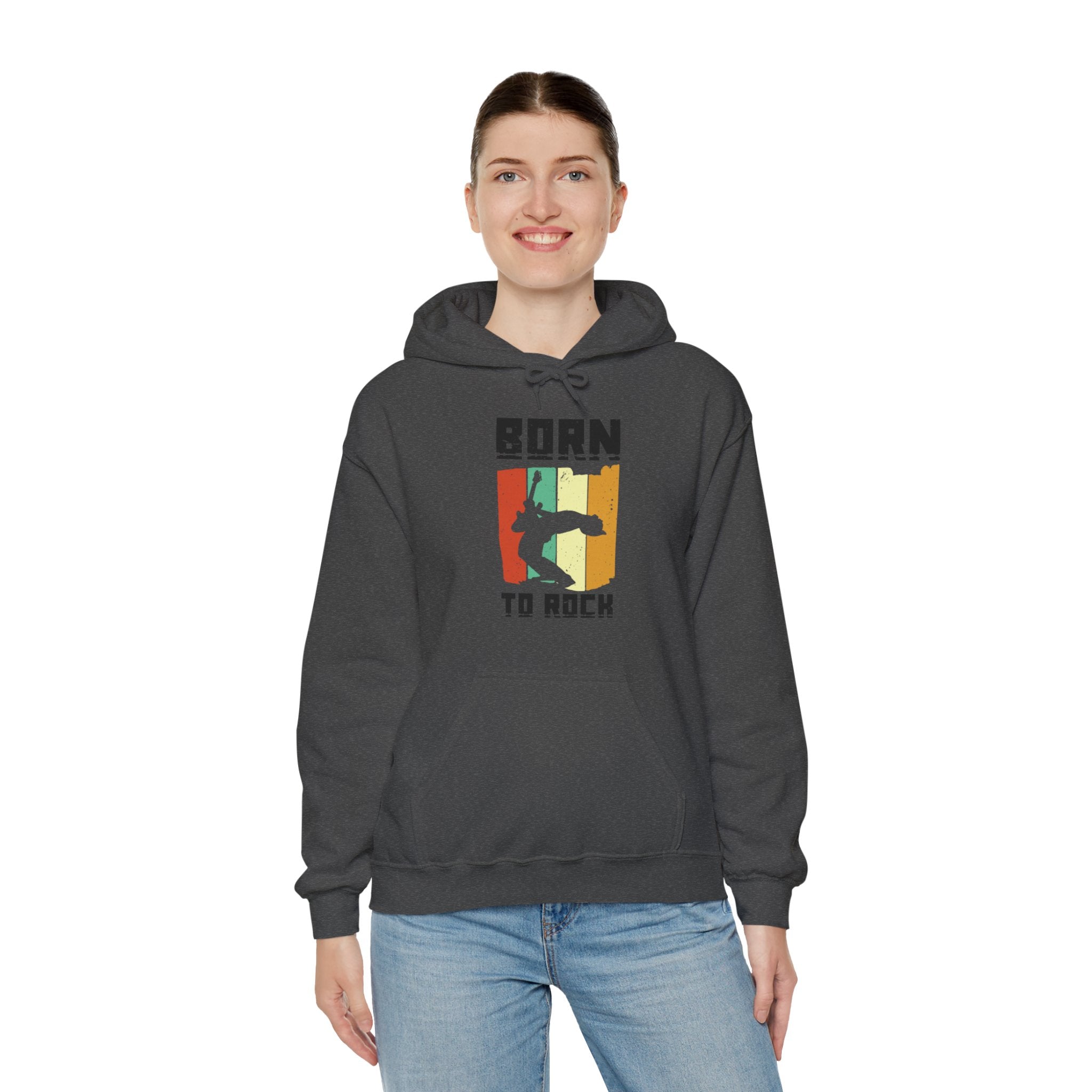 "Born To Rock"  Unisex Heavy Blend™ Hooded Sweatshirt