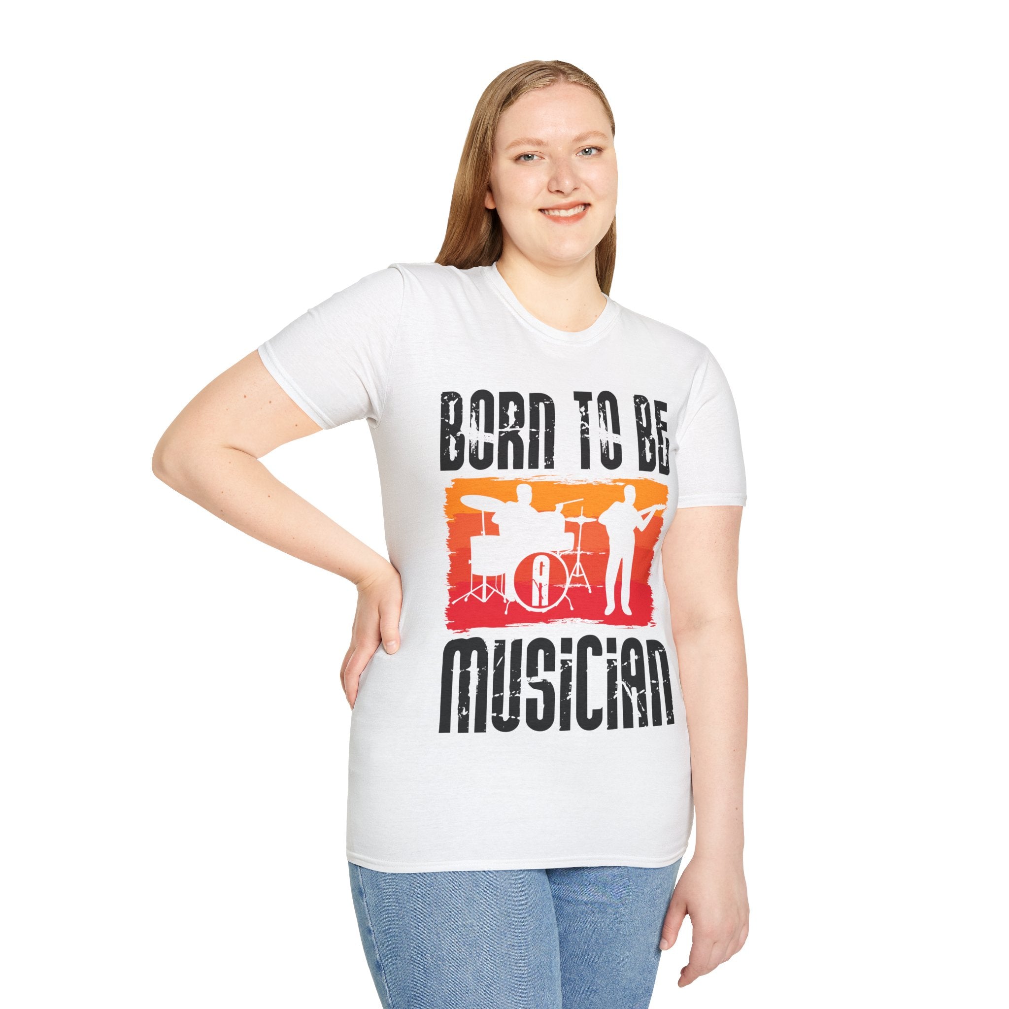 "Born To Be Musician"  Unisex Soft style T-Shirt