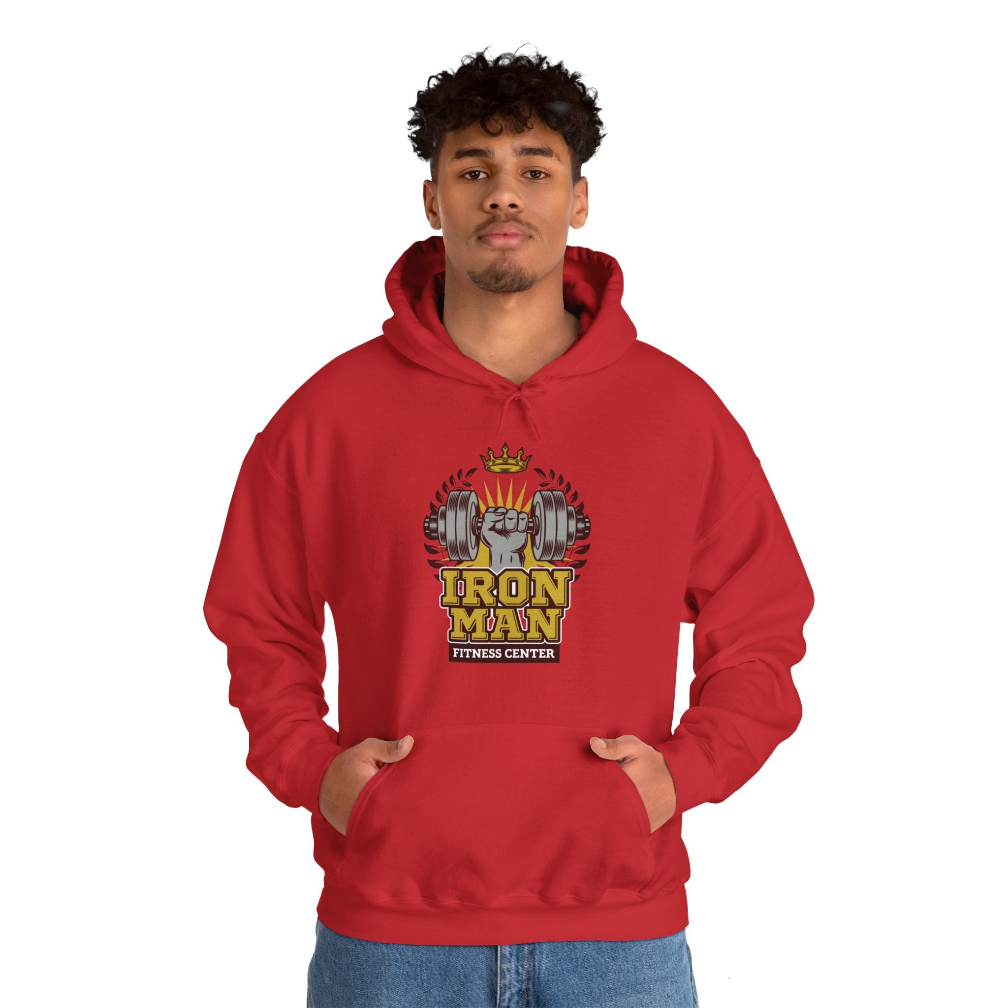 "IronMan Fitness Centre" Unisex Heavy Blend™ Hooded Sweatshirt