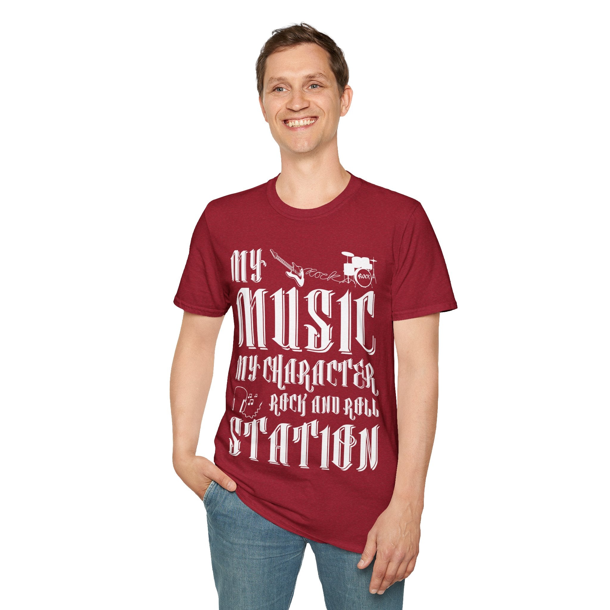 "My Music My Character Rock And Roll Situation" Unisex Soft style T-Shirt