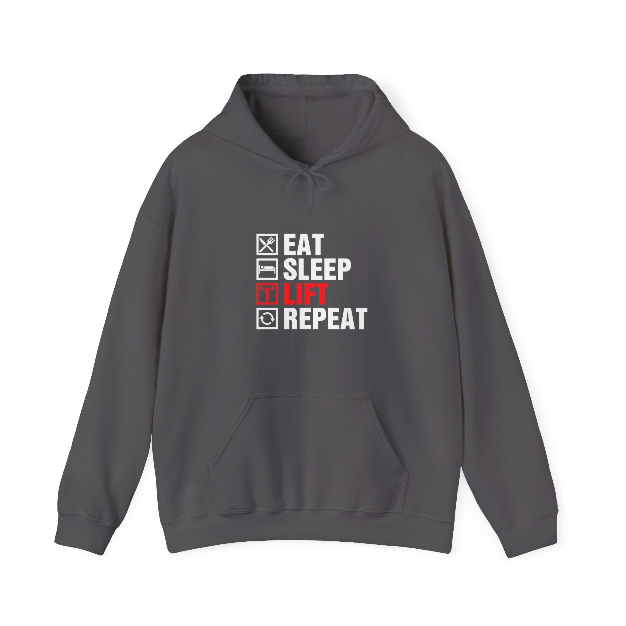 "Eat Sleep Lift Repeat" Unisex Heavy Blend™ Hooded Sweatshirt