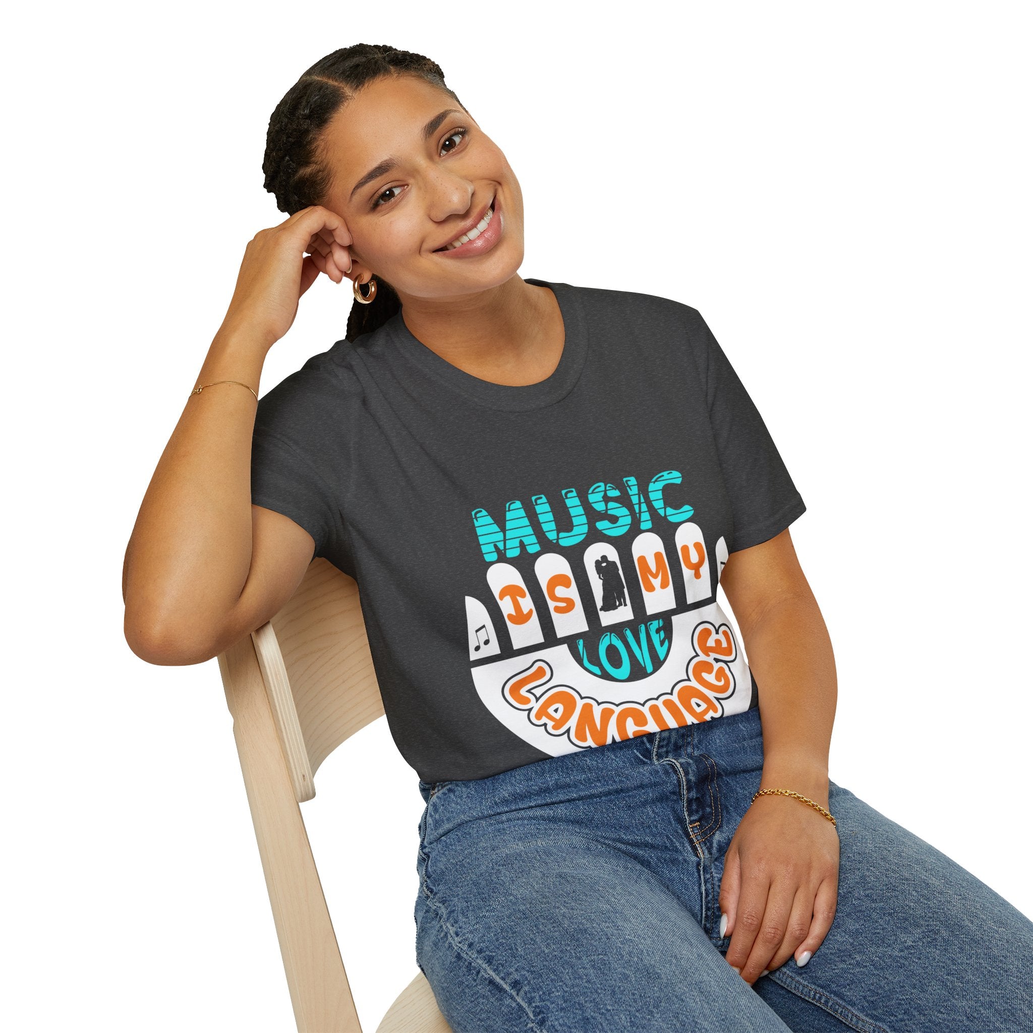 "Music In My Love Language" Unisex Soft style T-Shirt