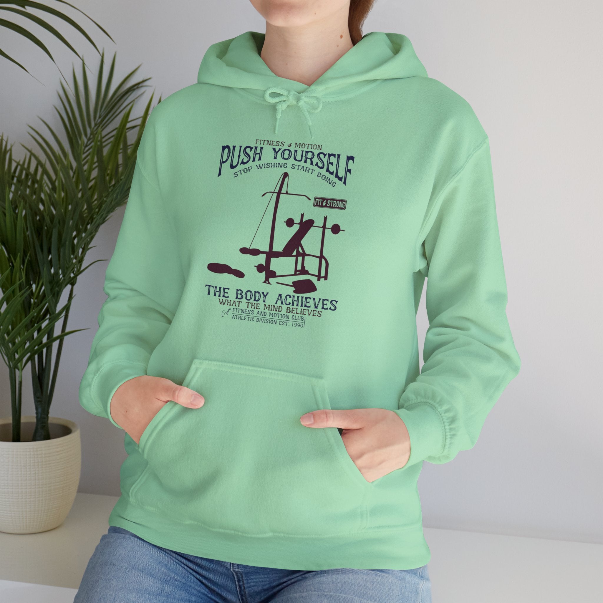 "Push Yourself"  Unisex Heavy Blend™ Hooded Sweatshirt