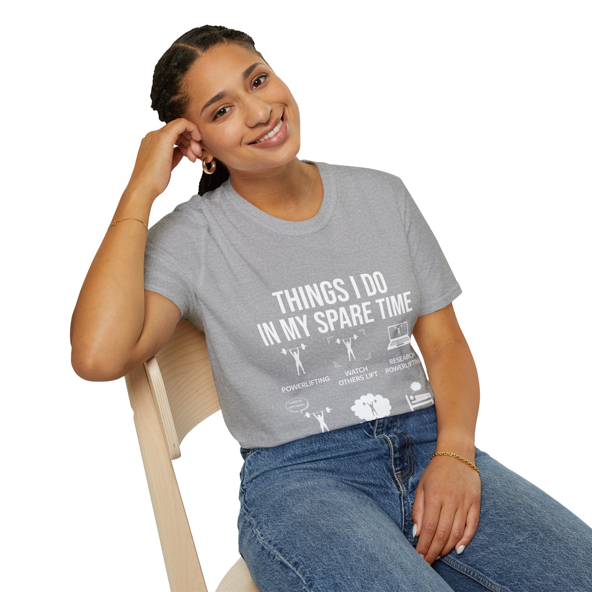 "Things I Do In My Spare Time"  Unisex Soft style T-Shirt