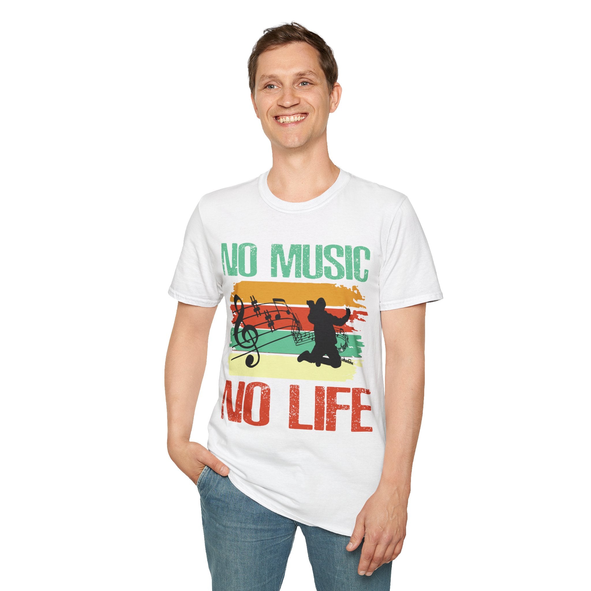 "No Music No Life" Unisex Soft style T-Shirt