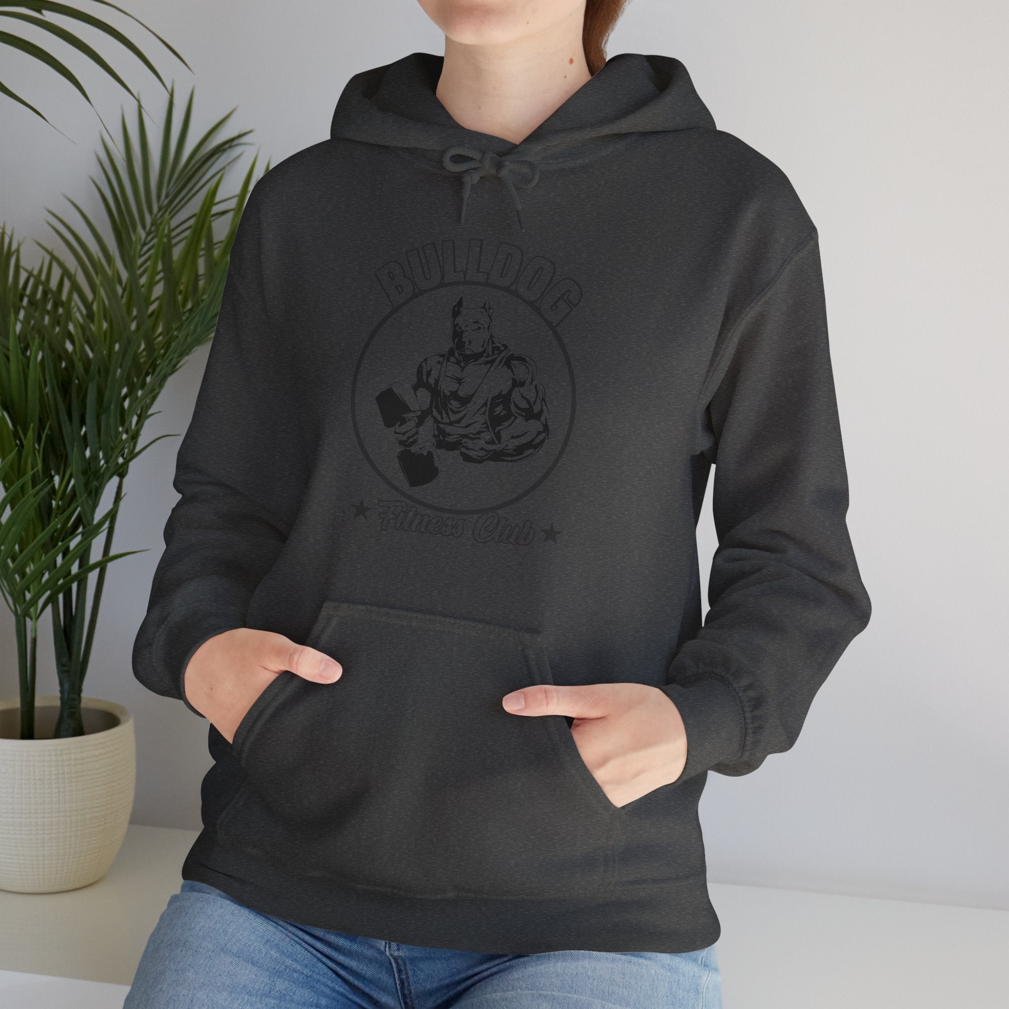 "BullDog Fitness Club"  Unisex Heavy Blend™ Hooded Sweatshirt