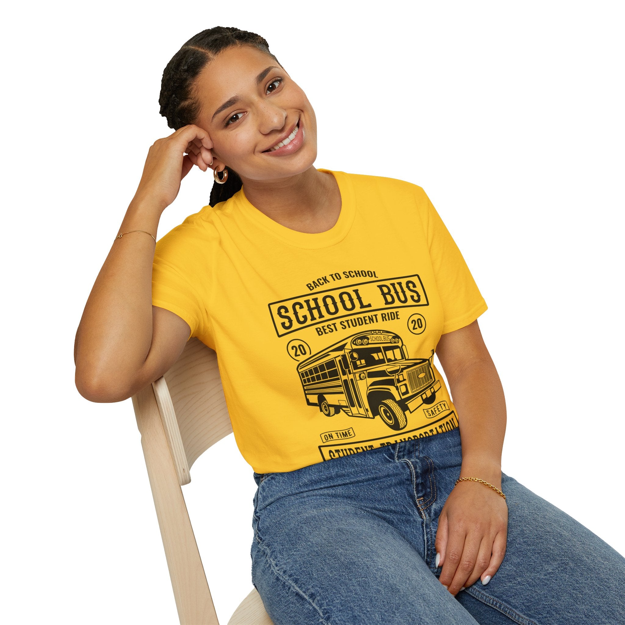 "SCHOOL BUS STUDENT TRANSPORTATION" Unisex Soft style T-Shirt