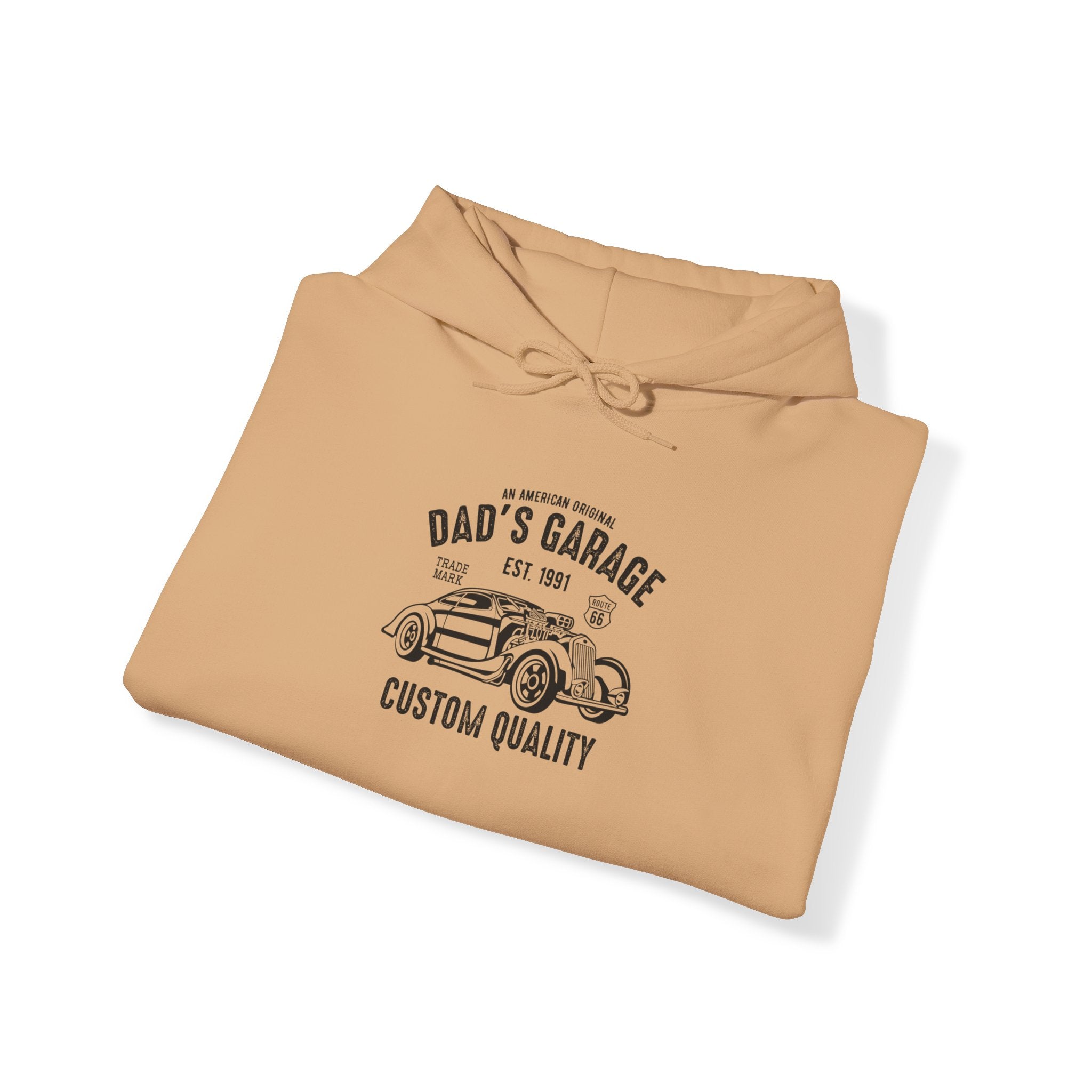 "DAD'S GARAGE CUSTOM QUALITY" Unisex Heavy Blend™ Hooded Sweatshirt