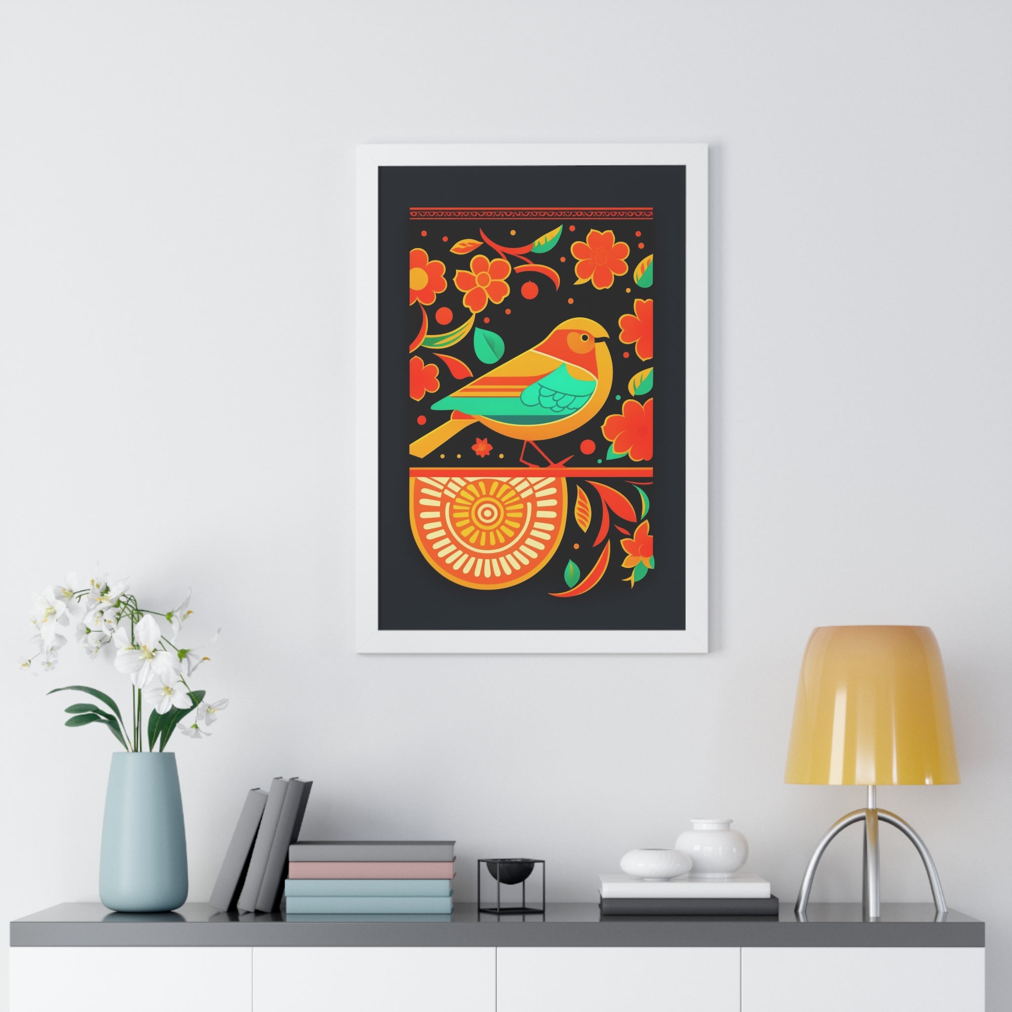 "BOHO" Framed Vertical Poster