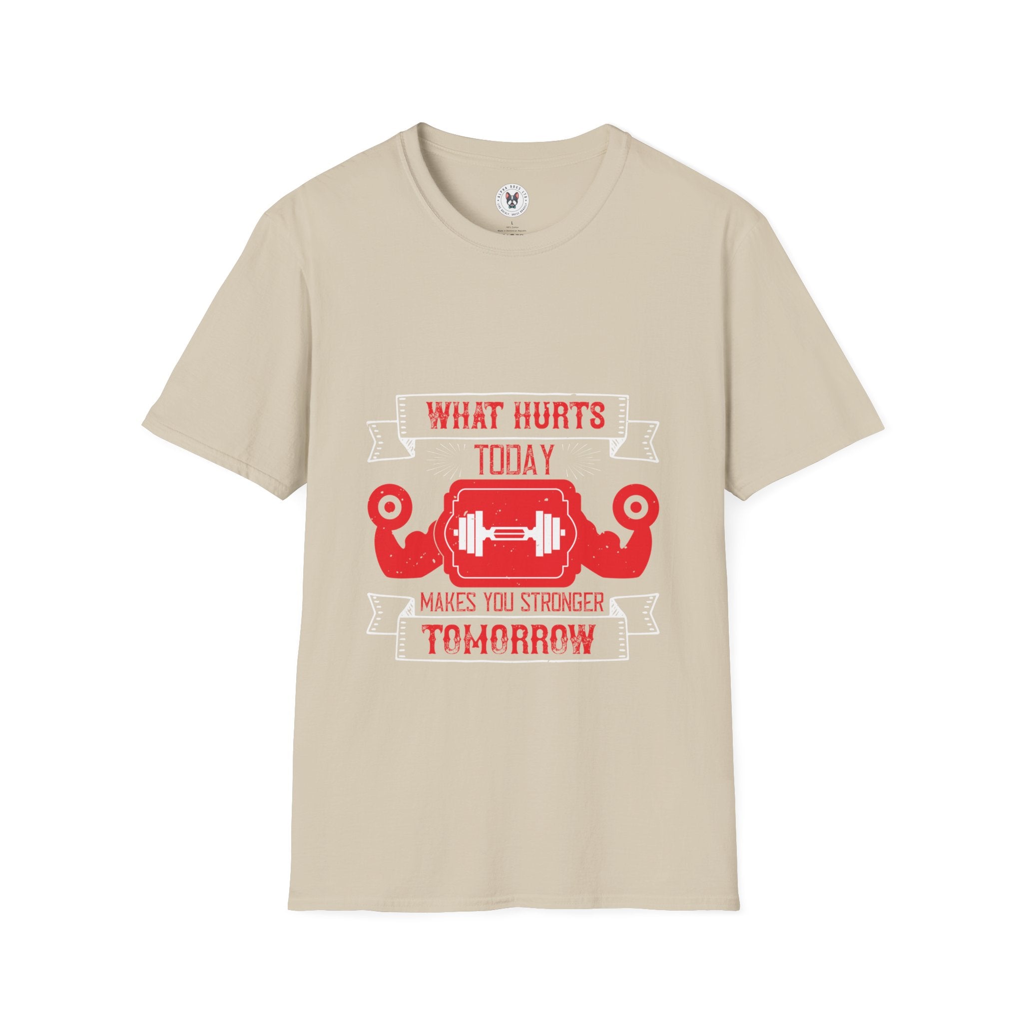 "What hurts today makes you stronger tomorrow" Unisex Soft style T-Shirt