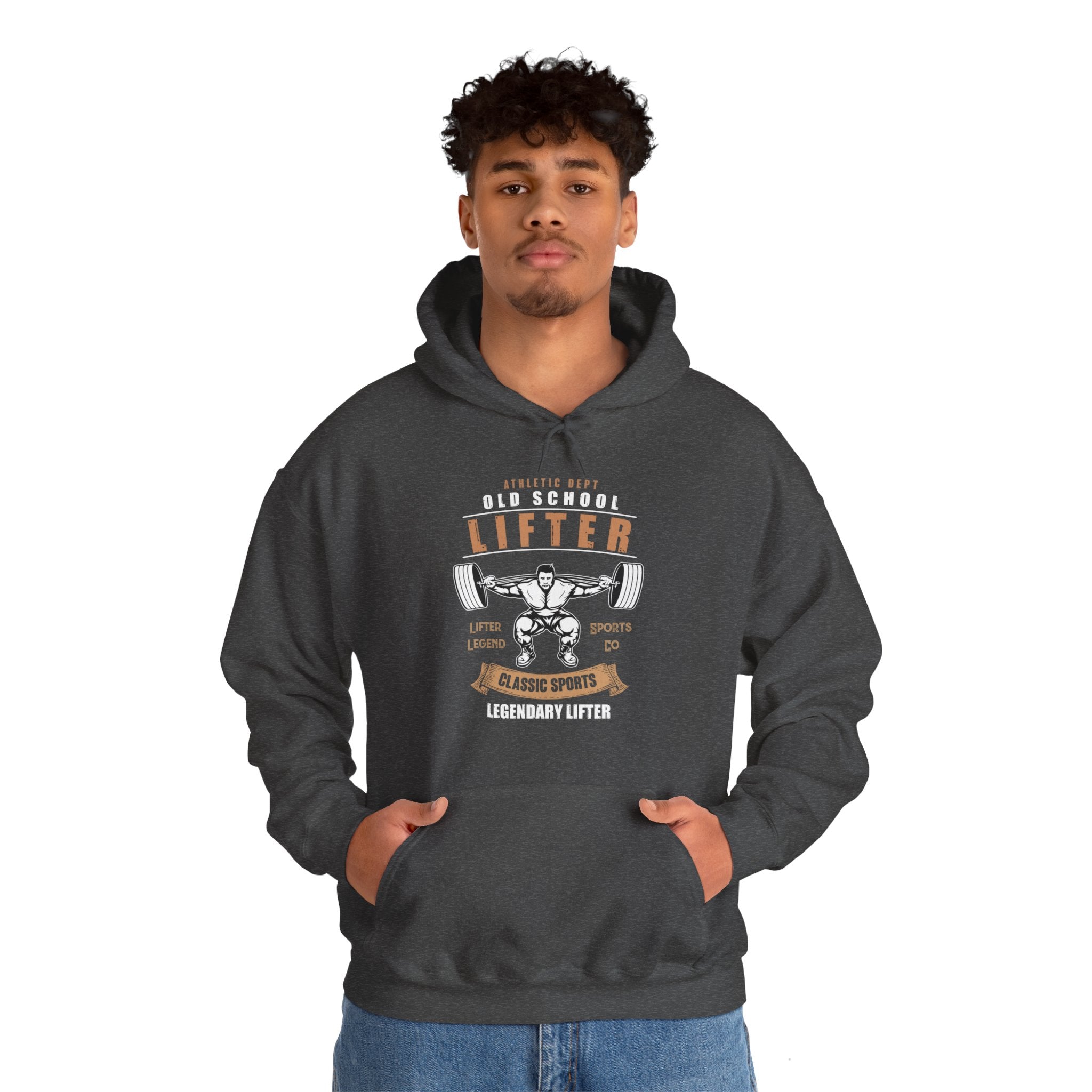 "Old School Lifter" Unisex Heavy Blend™ Hooded Sweatshirt