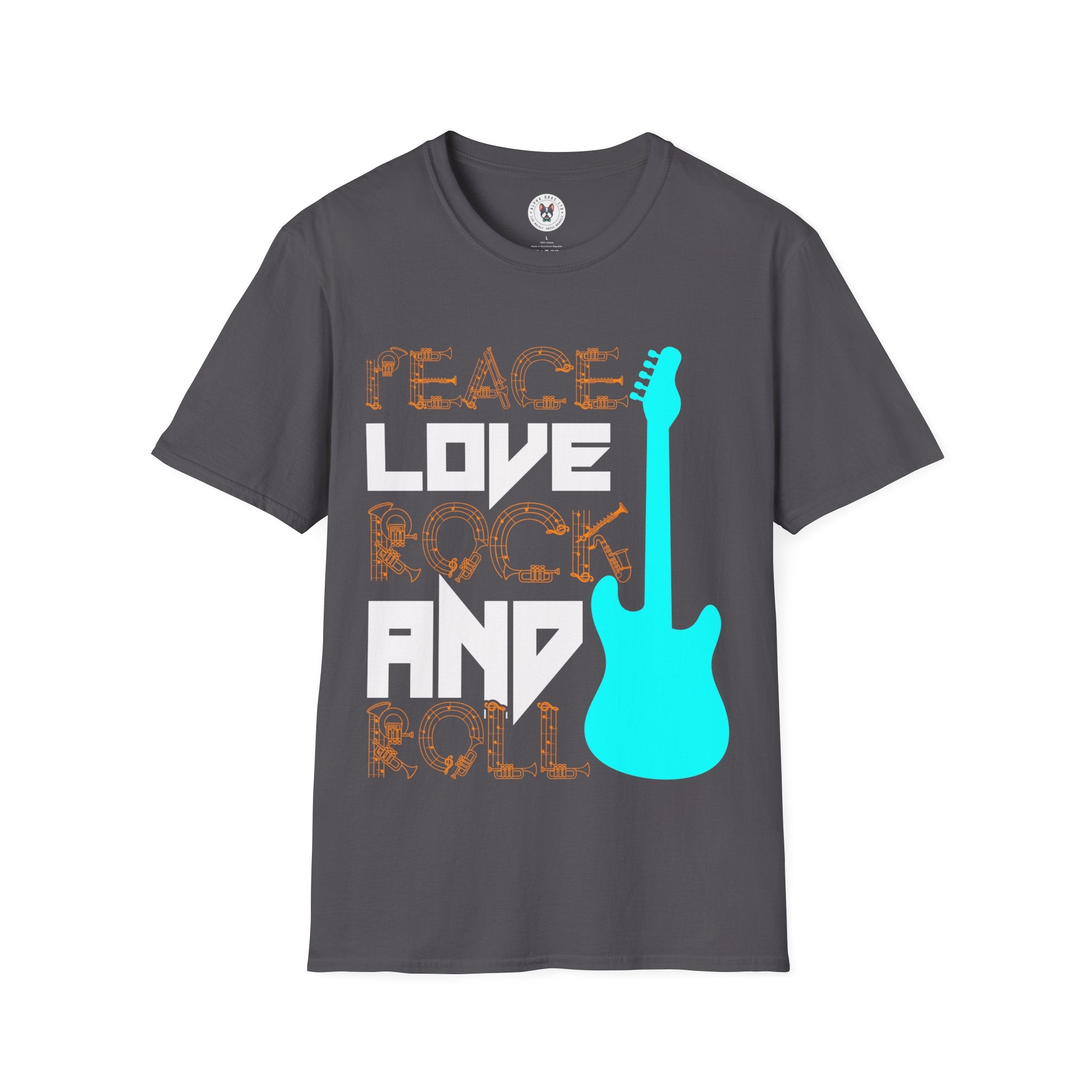 "Peace Love Rock And Roll"  Unisex Soft style T-Shirt