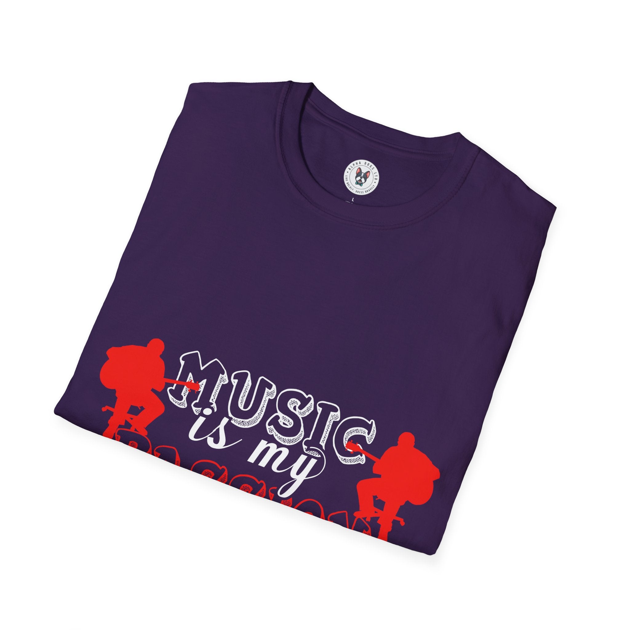 "Music Is My Passion And You" Unisex Soft style T-Shirt