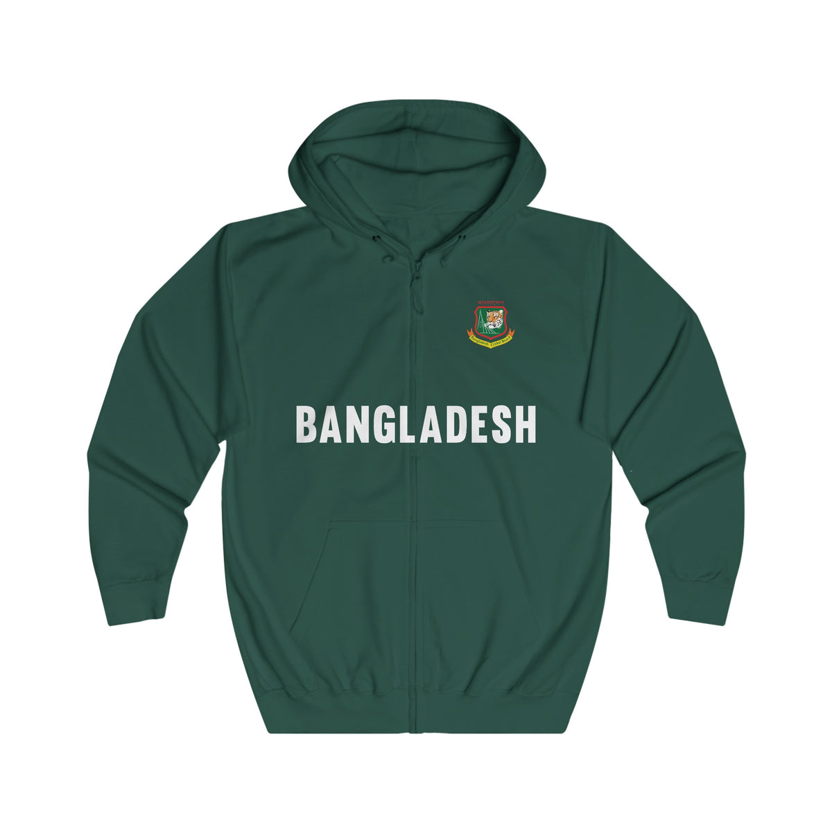 Bangladesh Cricket Unisex Full Zip Hoodie