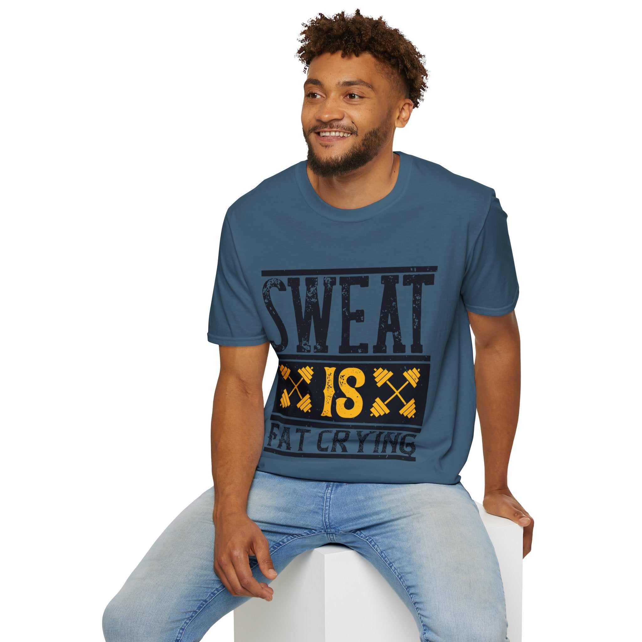 "Sweat Is Fat Crying"  Unisex Soft style T-Shirt