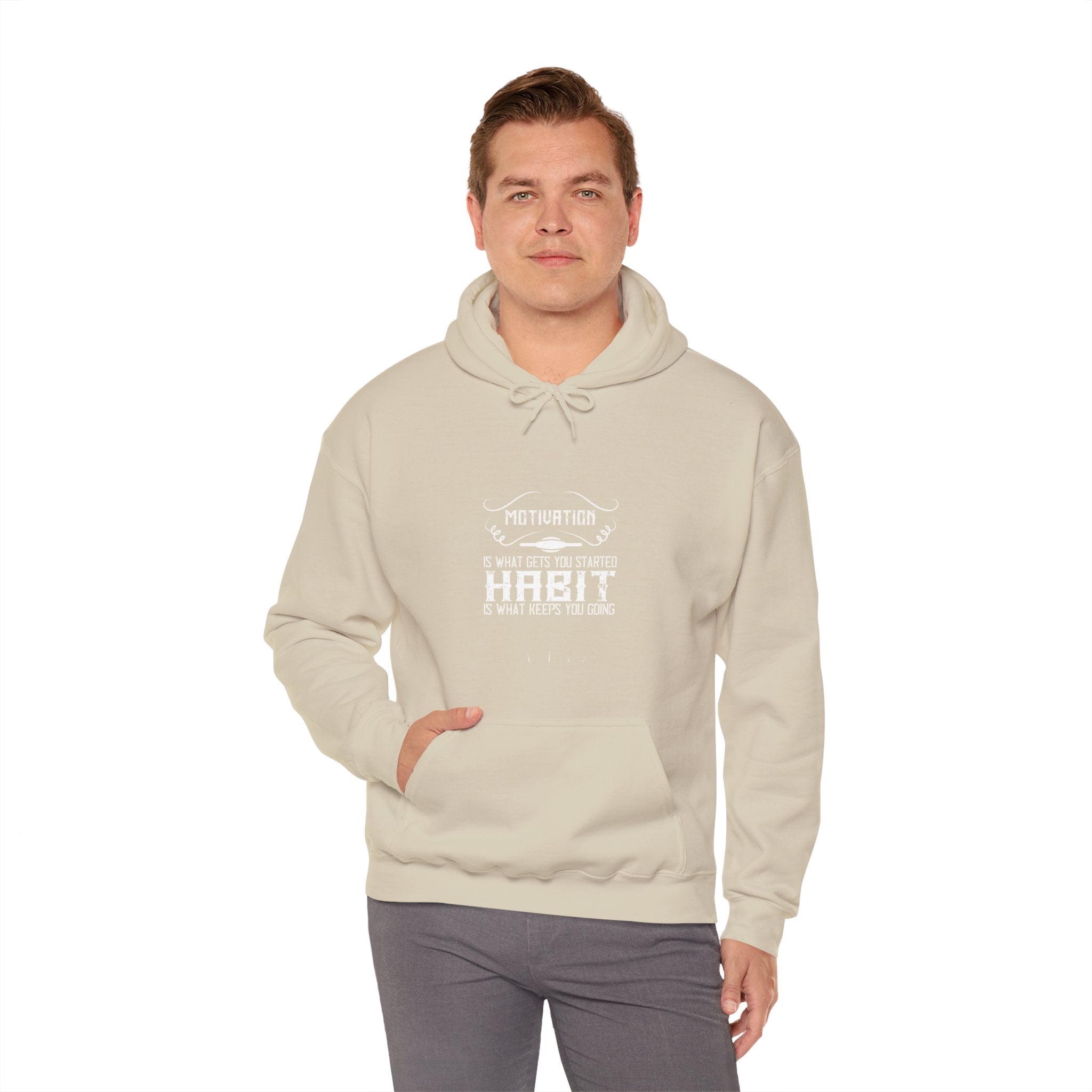 "Habit Is What Keeps You Going" Unisex Heavy Blend™ Hooded Sweatshirt