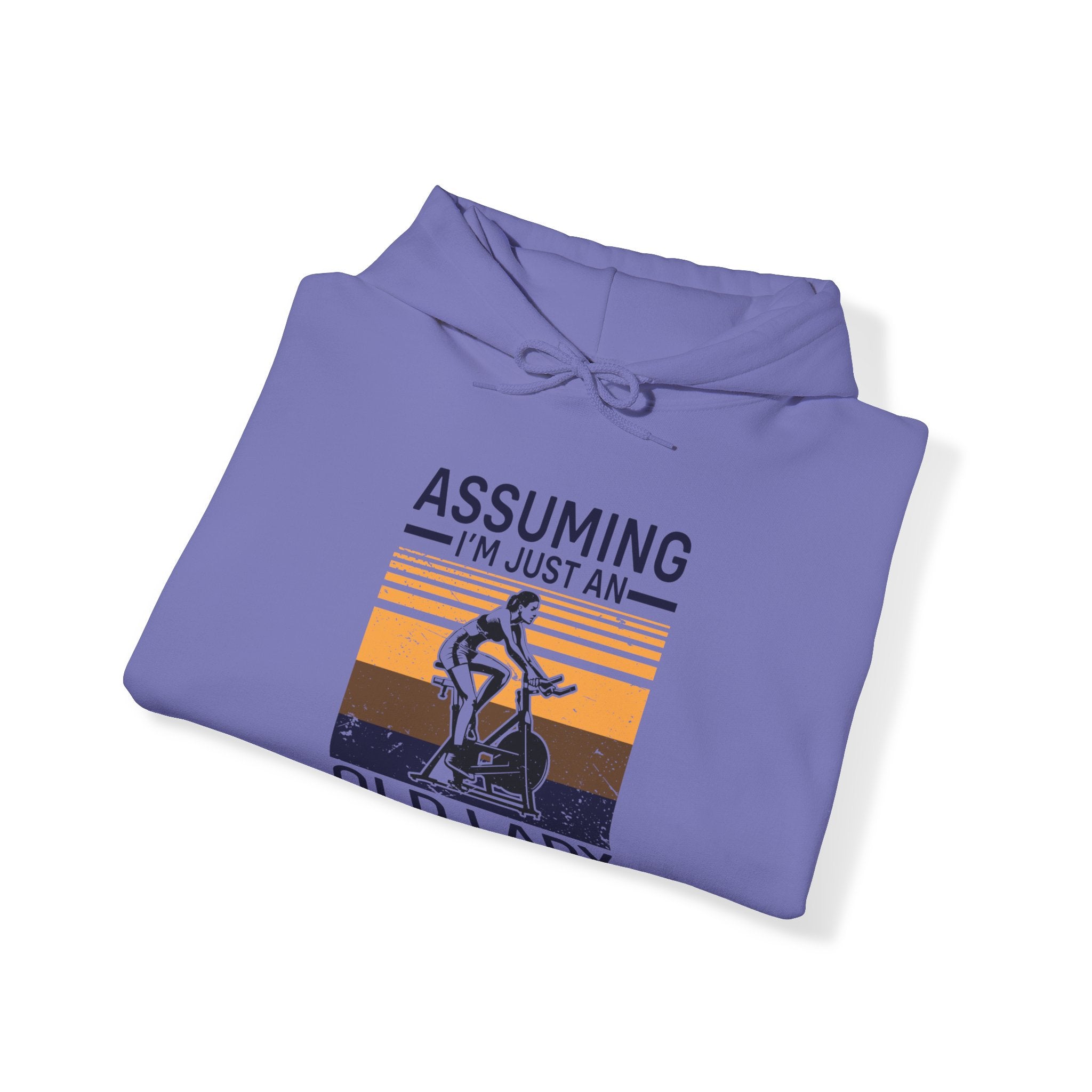 "Assuming I M Just An Old Lady Was Your First Mistake"  Unisex Heavy Blend™ Hooded Sweatshirt