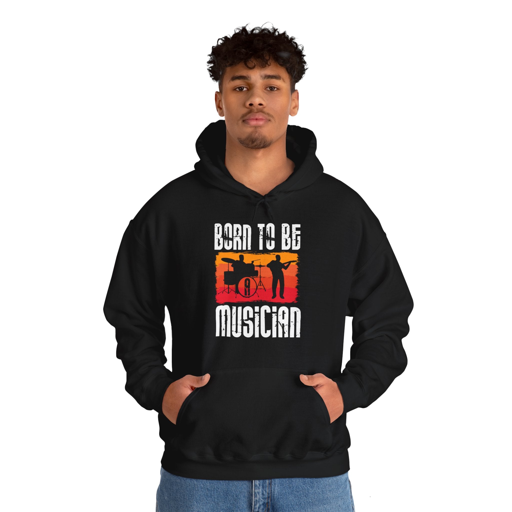 "Born To Be Musician"  Unisex Heavy Blend™ Hooded Sweatshirt