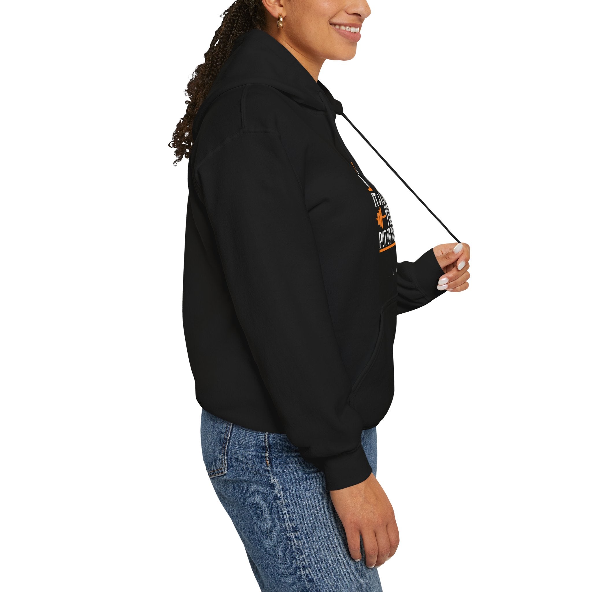 "Age Is No Barrier Its A Limitation You Put On Your Mind"  Unisex Heavy Blend™ Hooded Sweatshirt