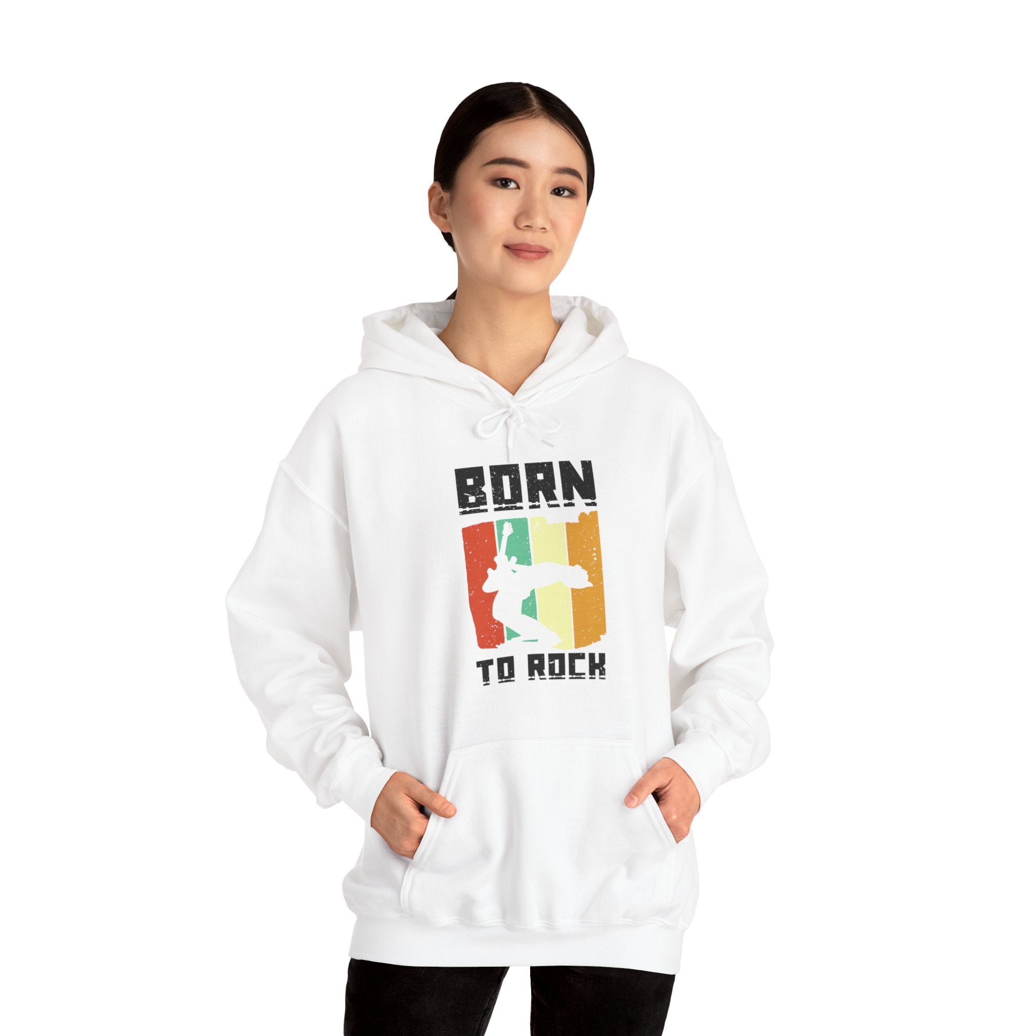 "Born To Rock"  Unisex Heavy Blend™ Hooded Sweatshirt