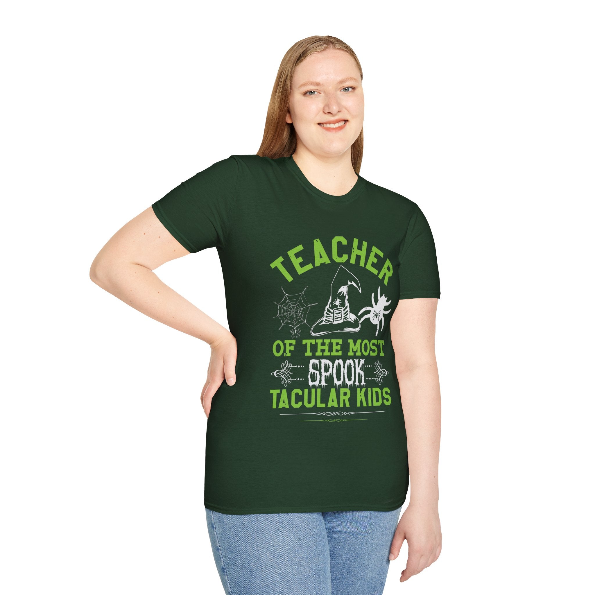 "TEACHER OF THE MOST SPOOK TACULAR KIDS" Unisex Soft style T-Shirt