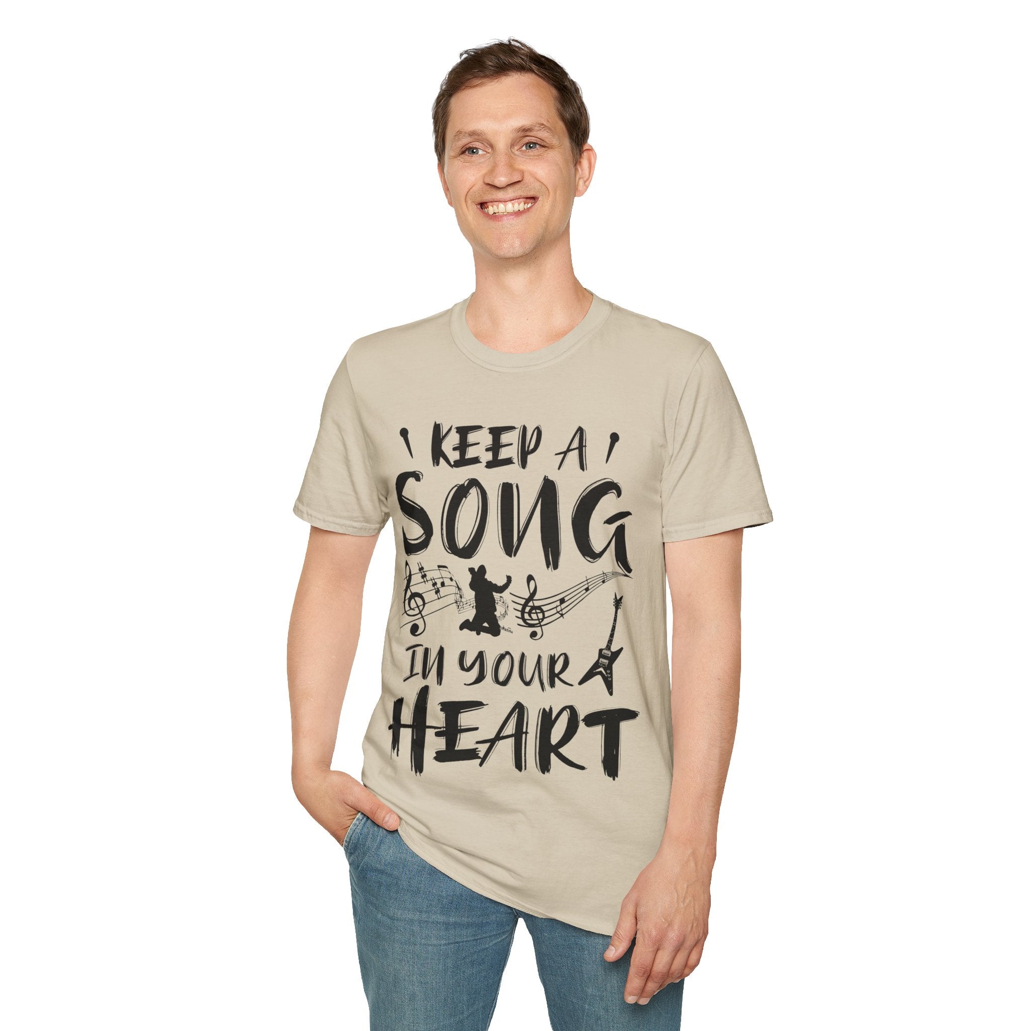 "Keep A Song In Your Heart" Unisex Soft style T-Shirt